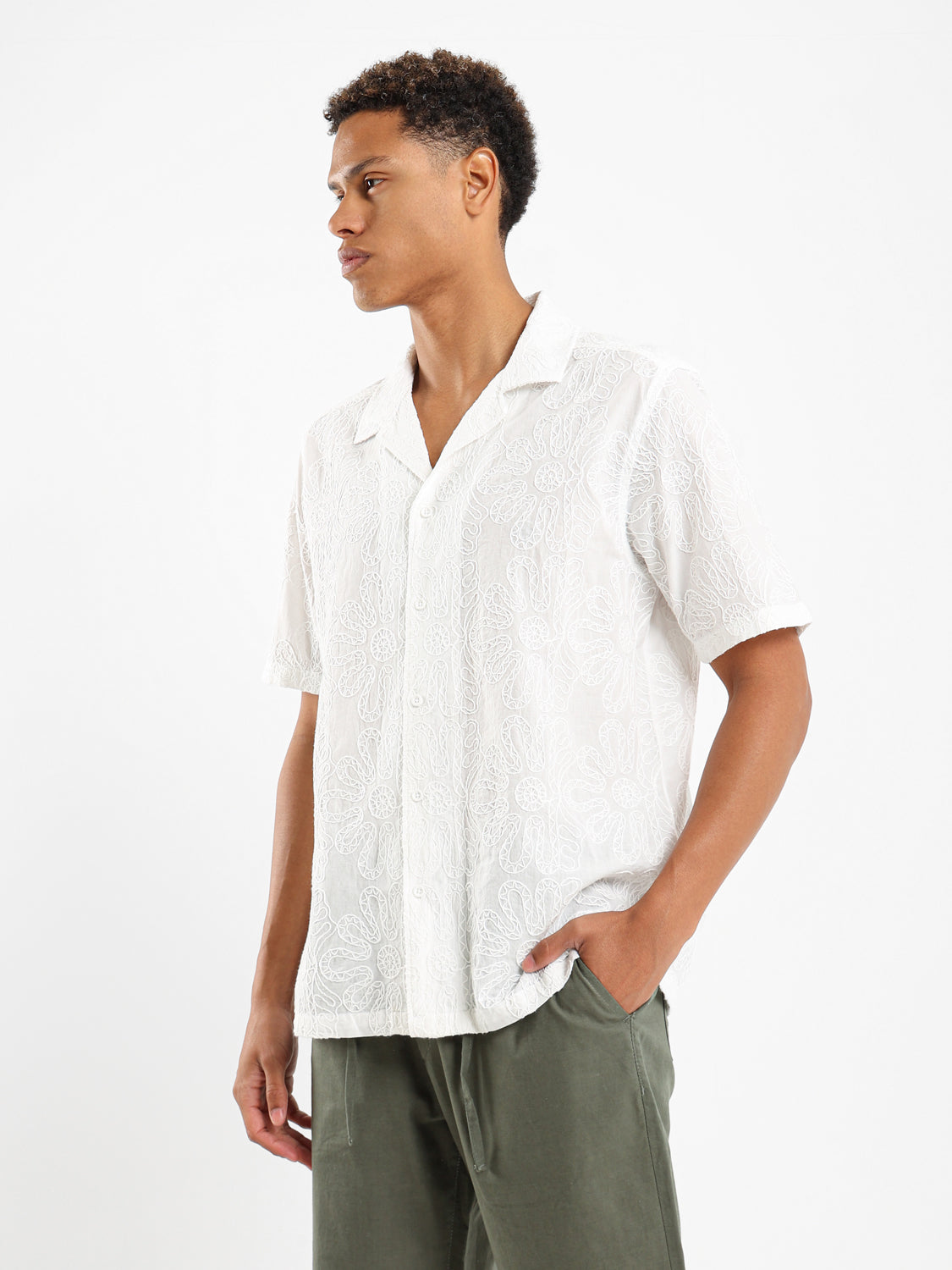 Embroidered Relaxed Fit Shirt