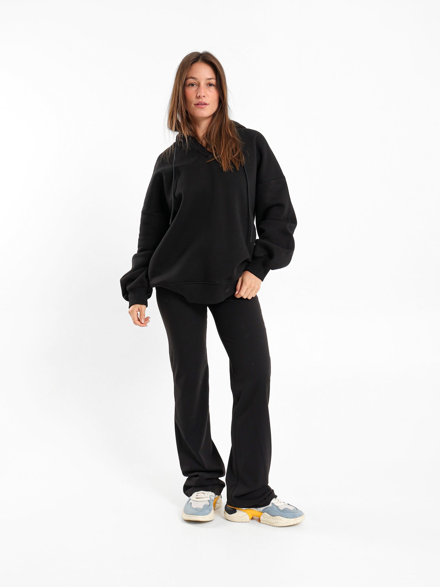 Oversized V Neck Hoodie