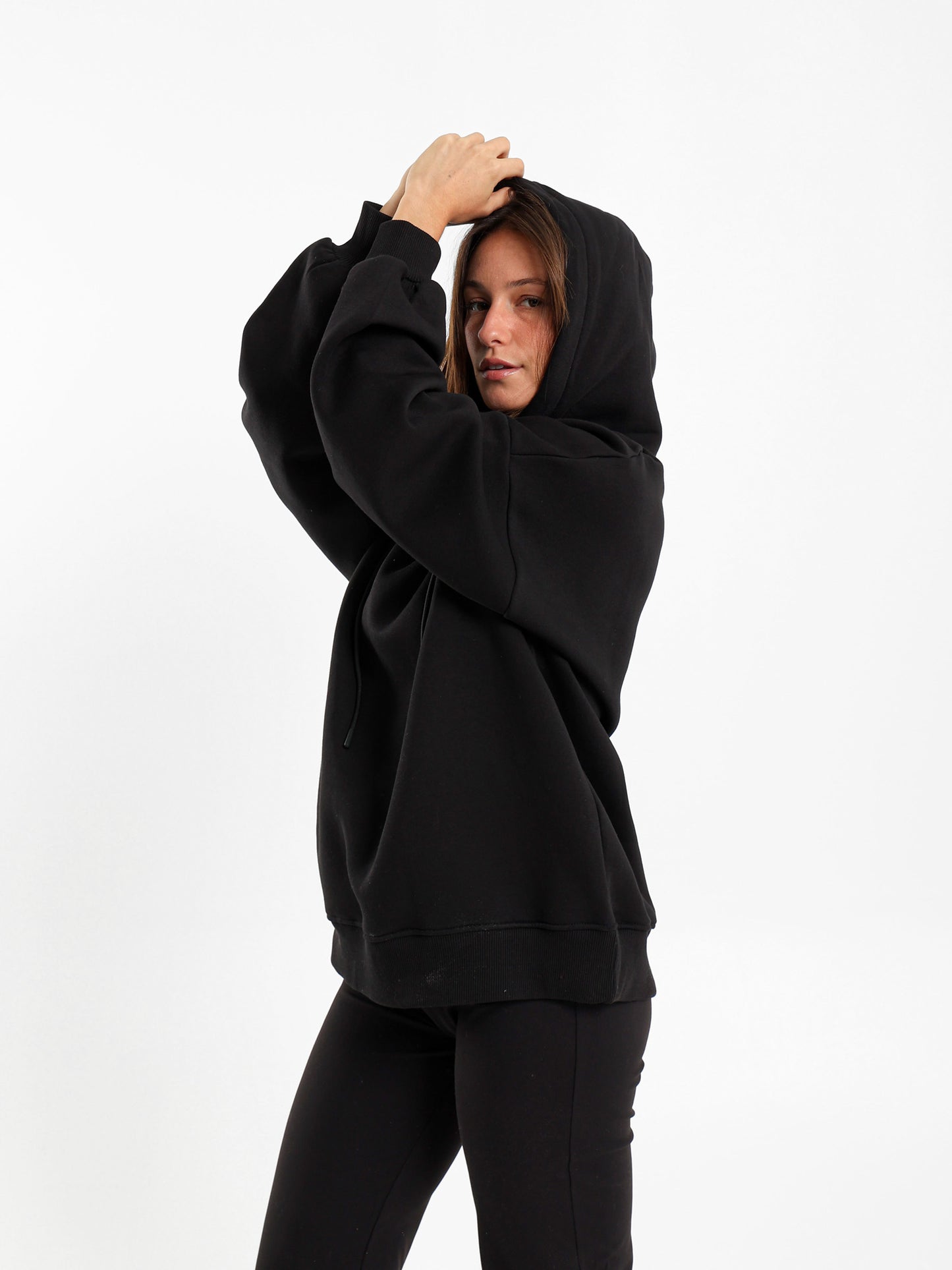 Oversized V Neck Hoodie