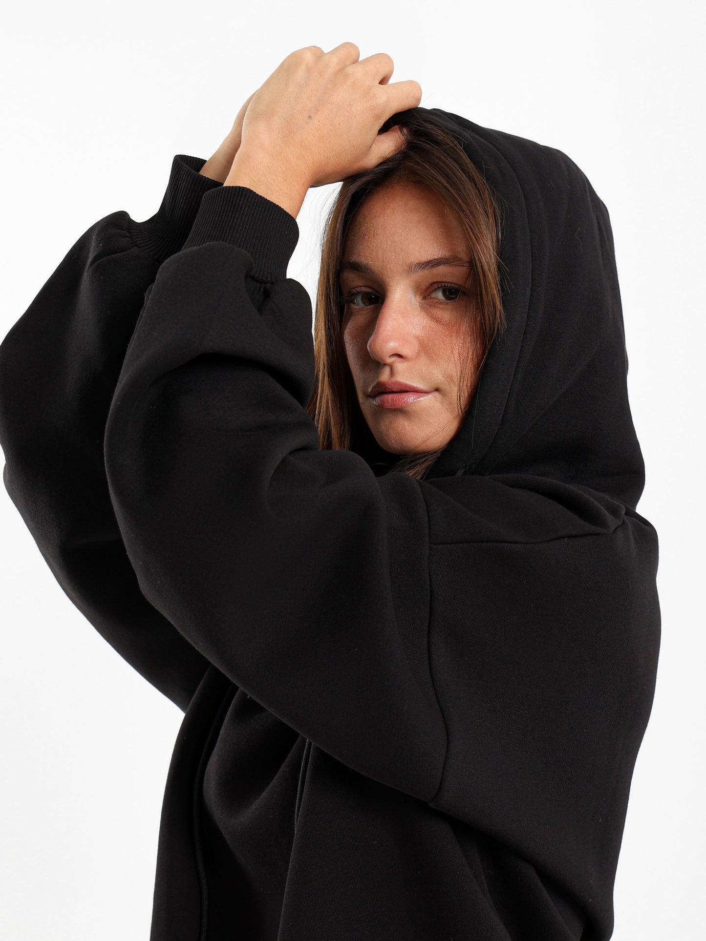 Oversized V Neck Hoodie