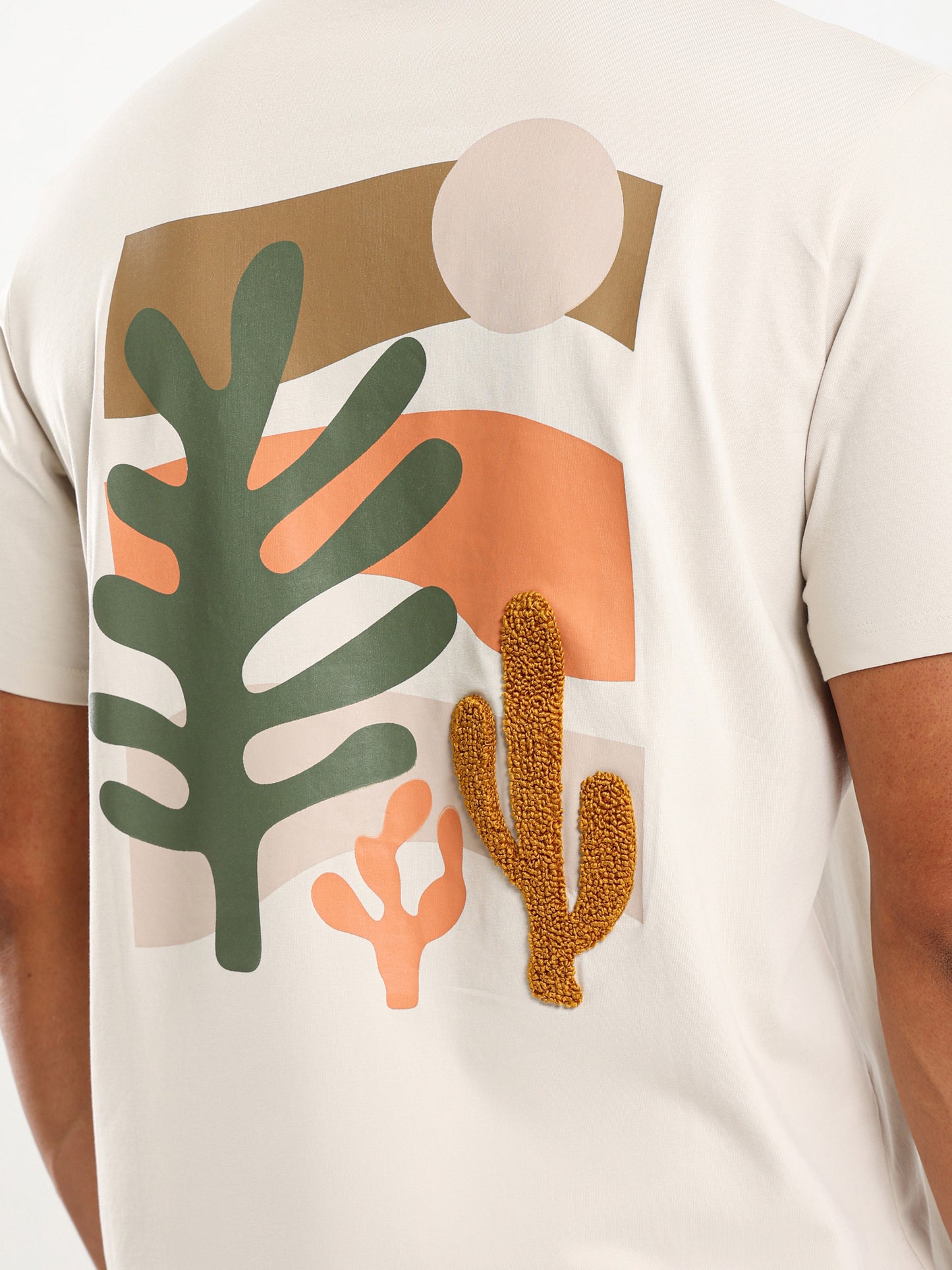 Cactus Print Short Sleeves T-Shirt
