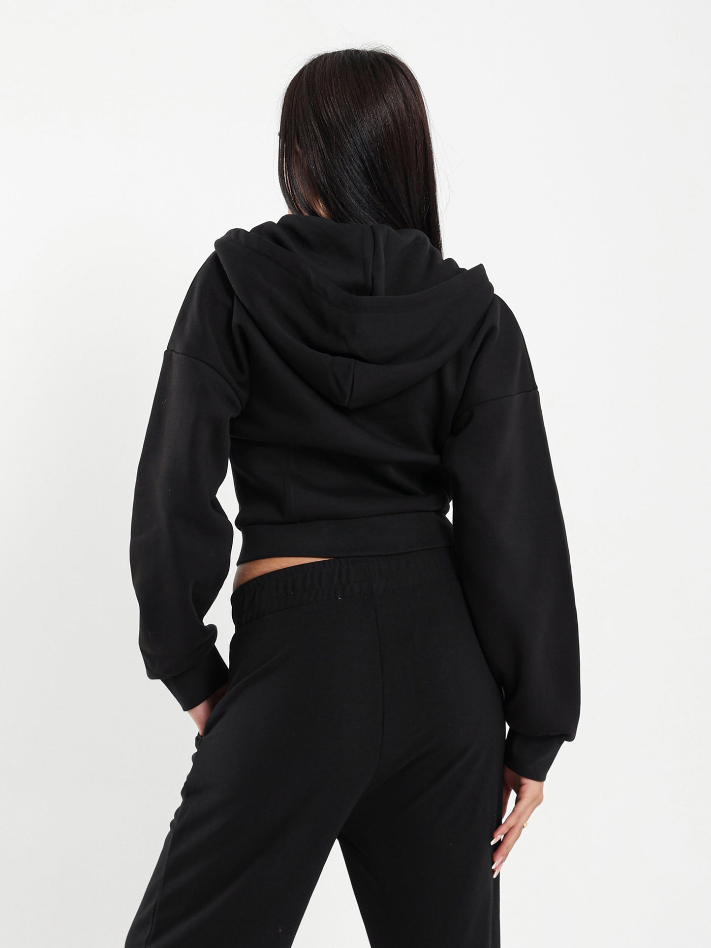 Layered Corset Zip-Up Hoodie