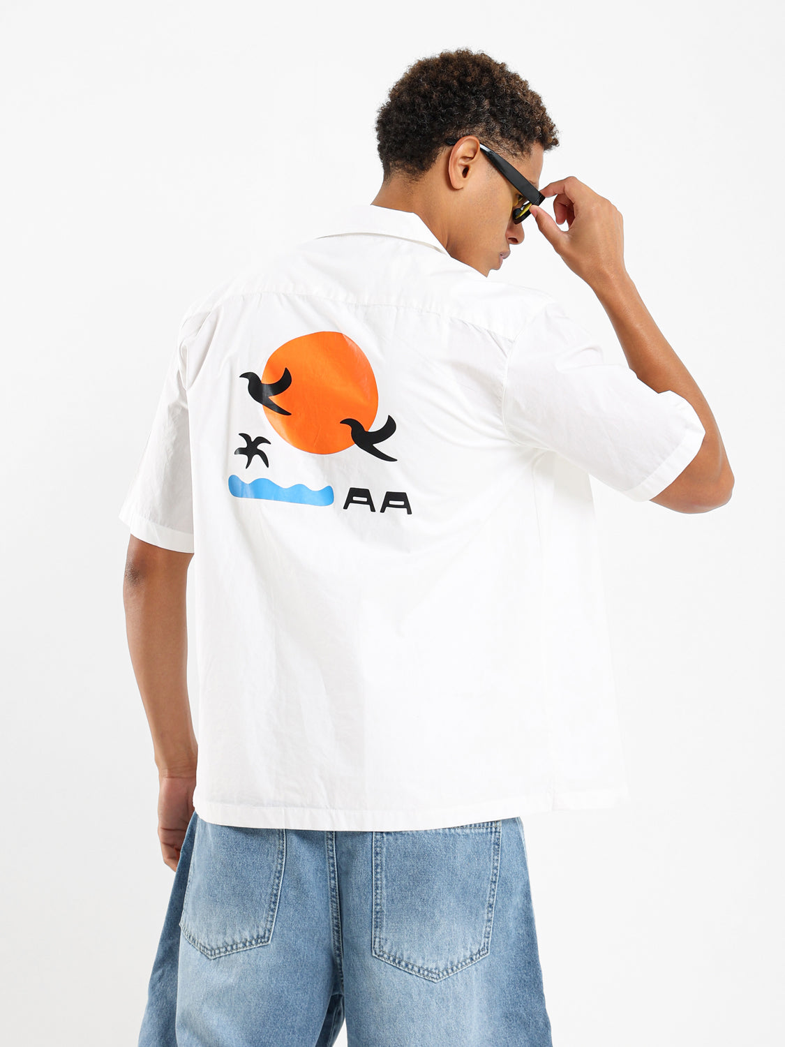 Back Print Short Sleeve Shirt