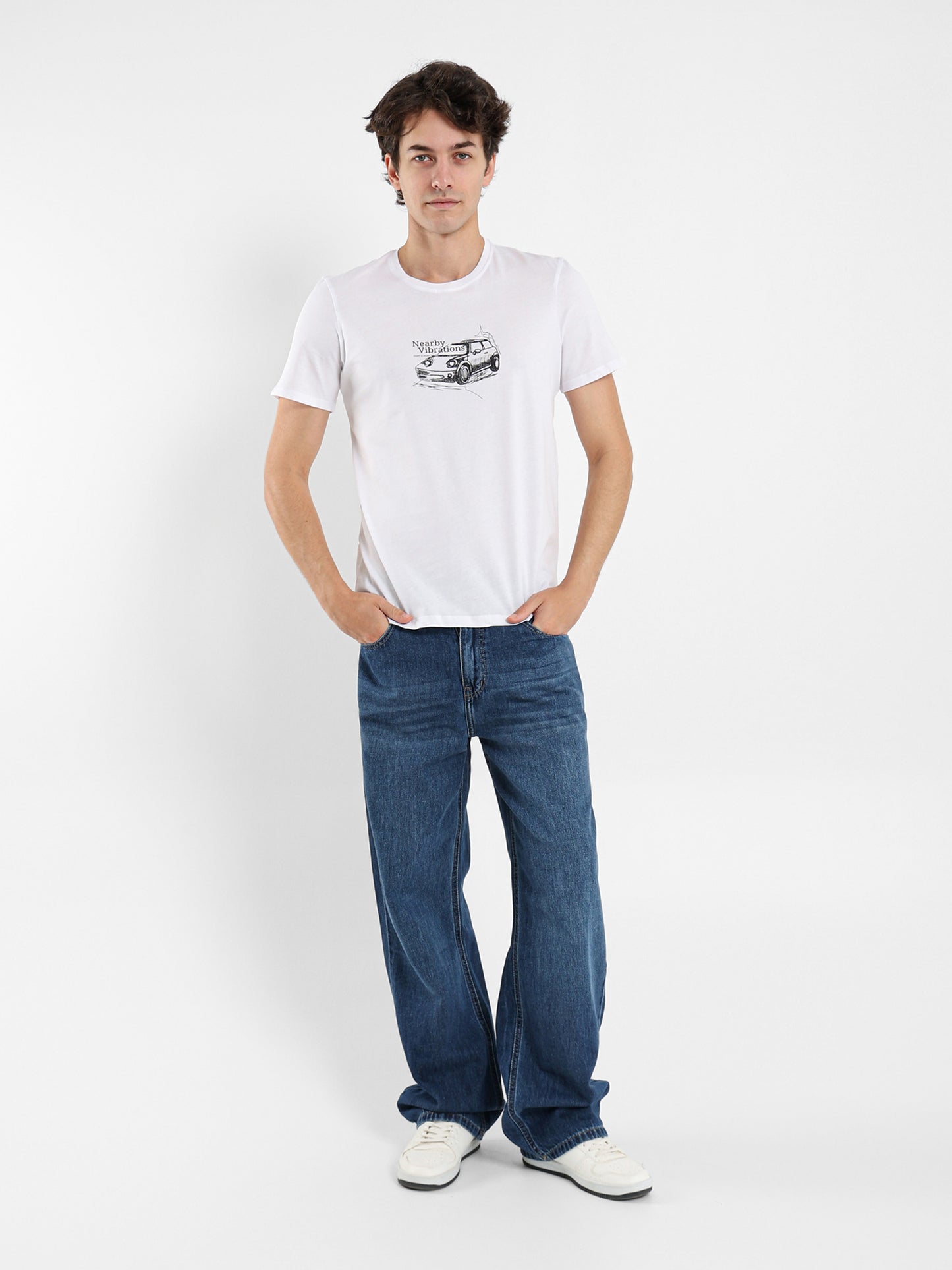 Nearby Vibrations Printed T-Shirt
