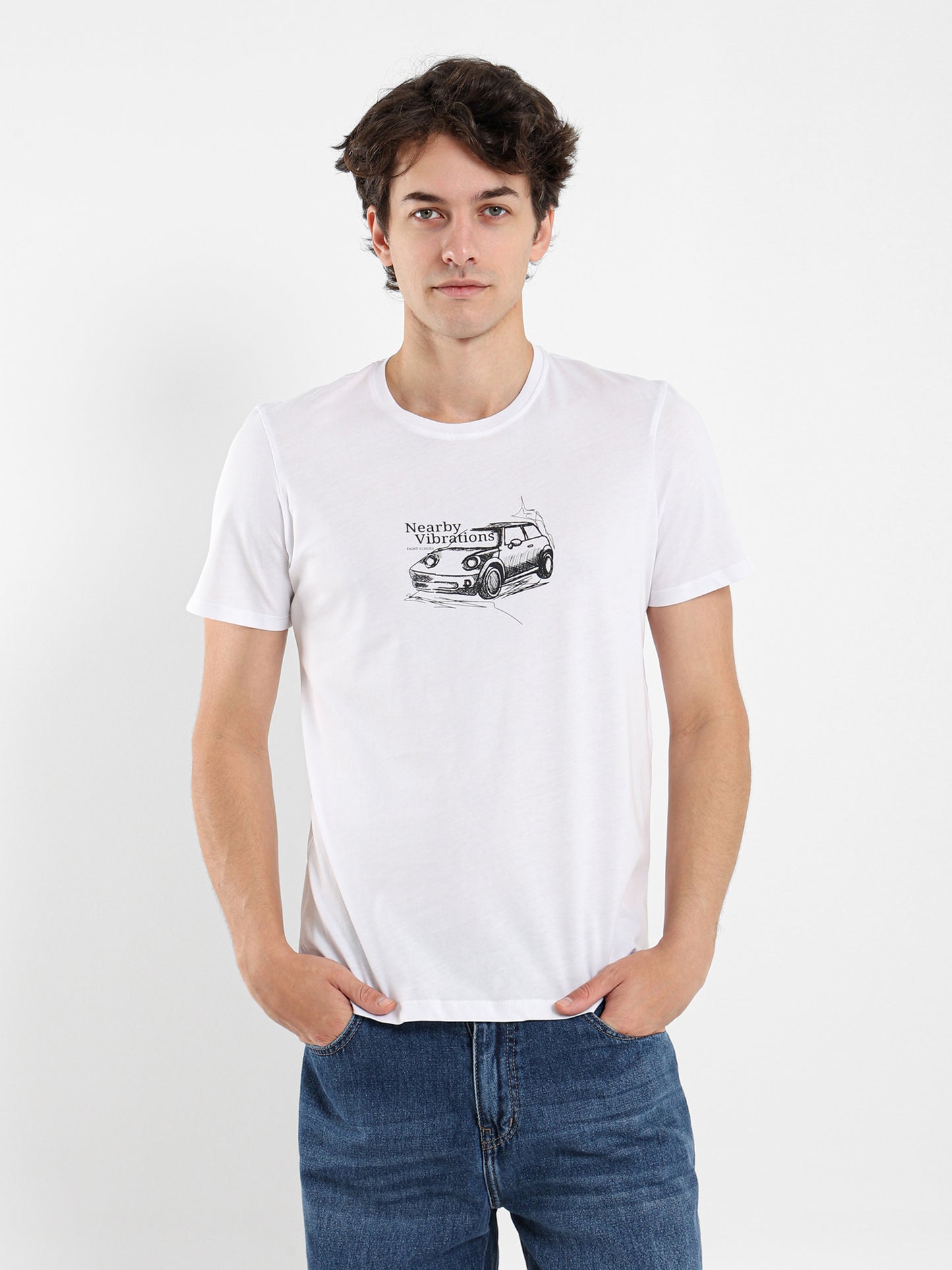 Nearby Vibrations Printed T-Shirt