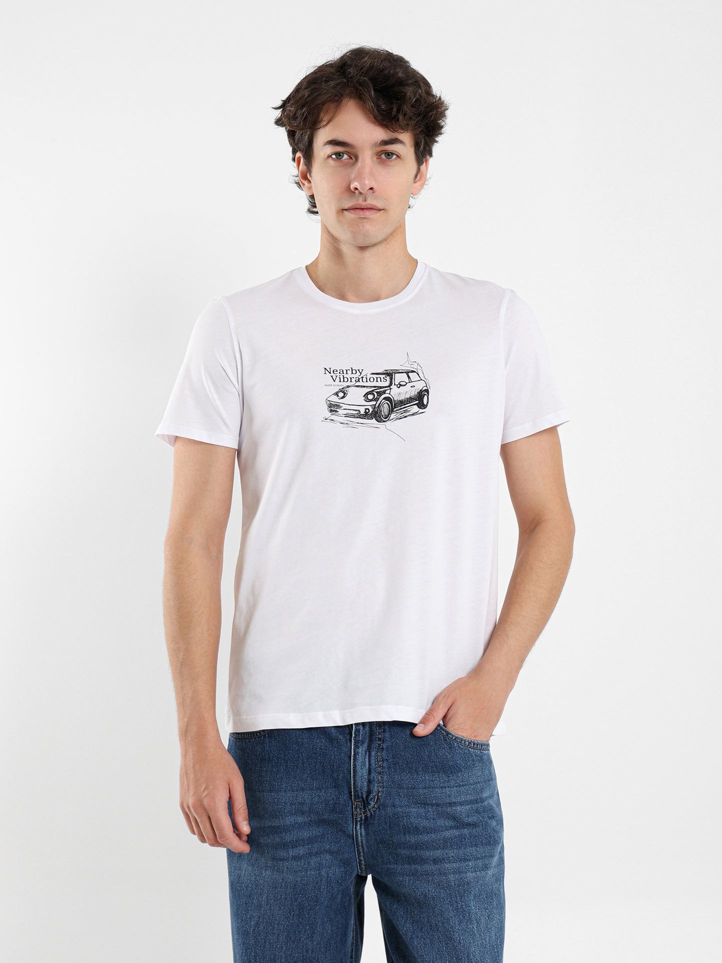 Nearby Vibrations Printed T-Shirt