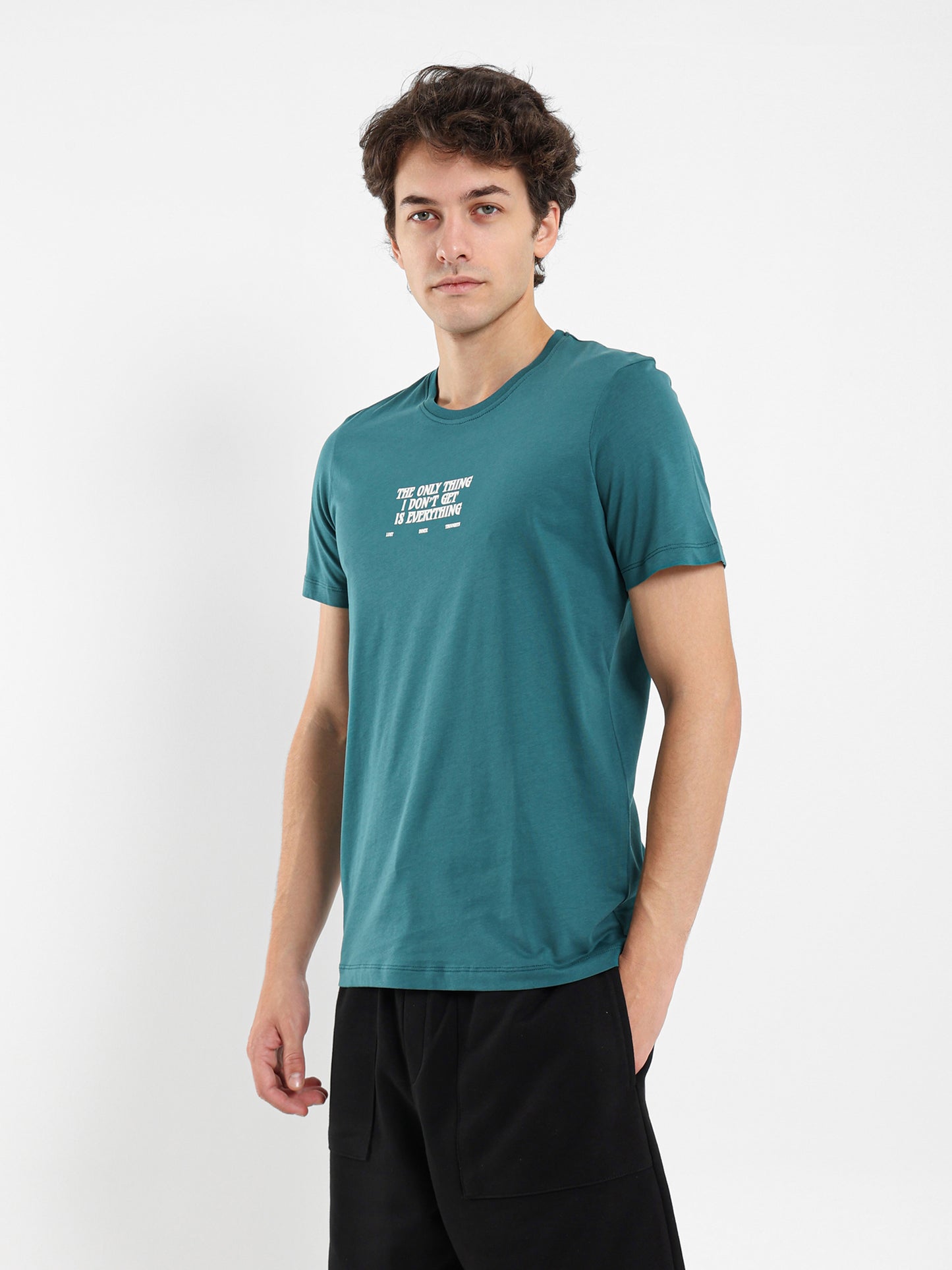 I Don't Understand Is Everything Text Print T-Shirt