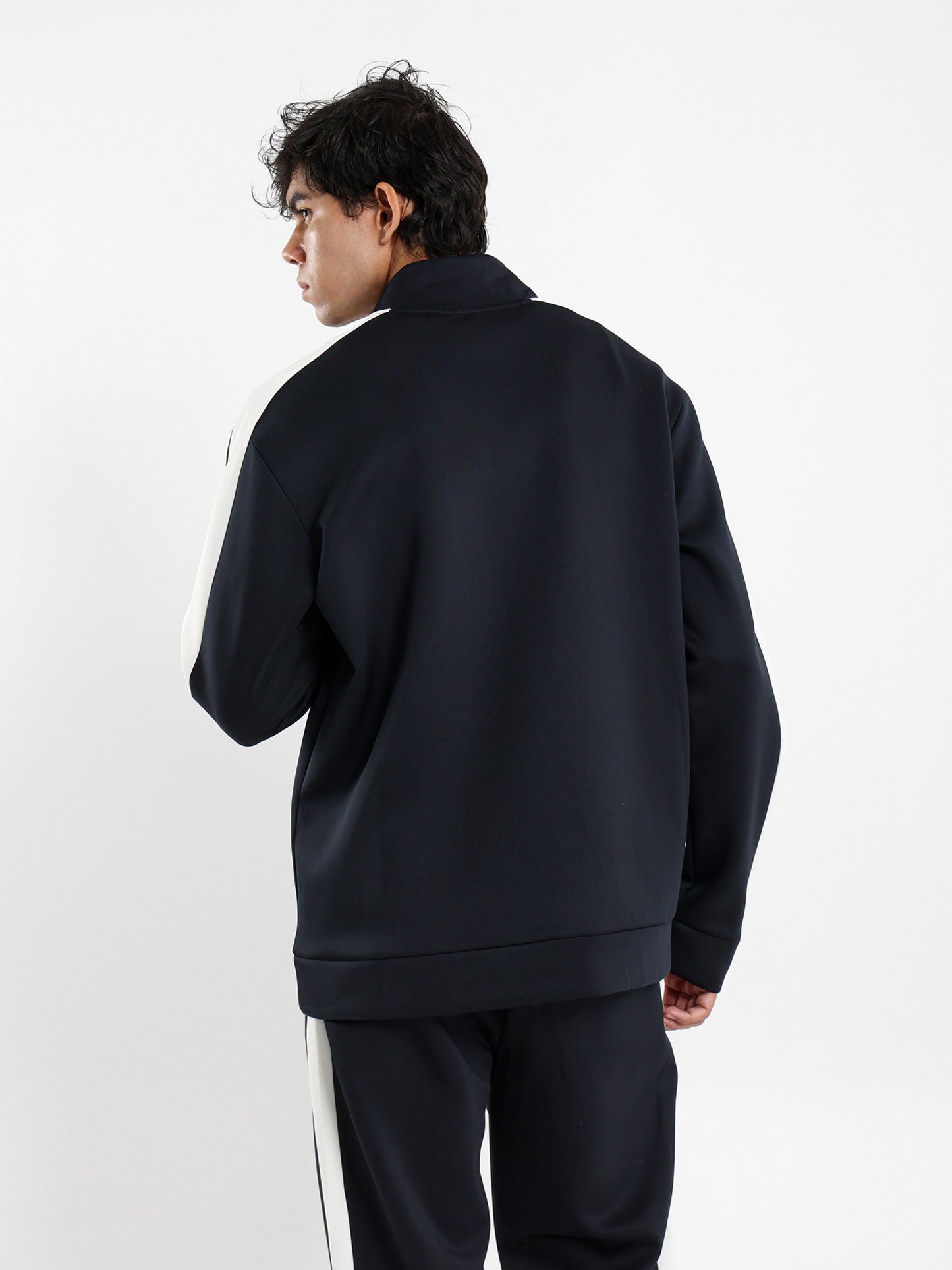 Sweatshirt with Side Contrast Tape