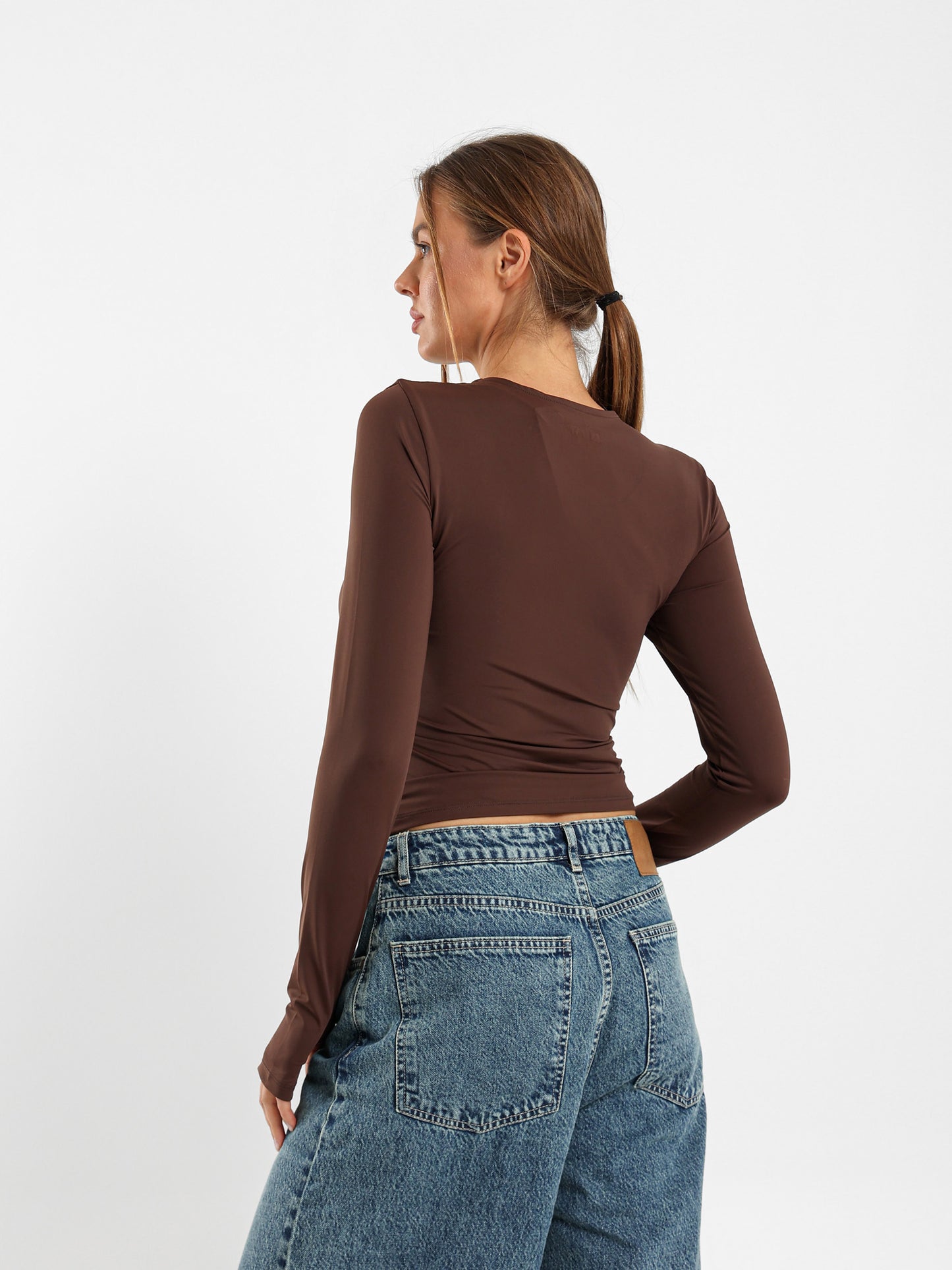 Long Sleeve Polyamide Top