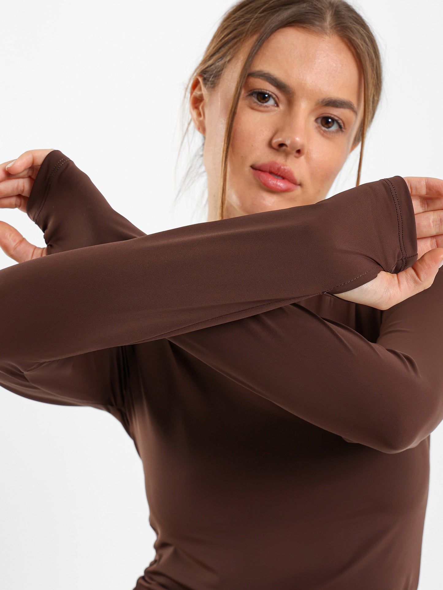 Long Sleeve Polyamide Top