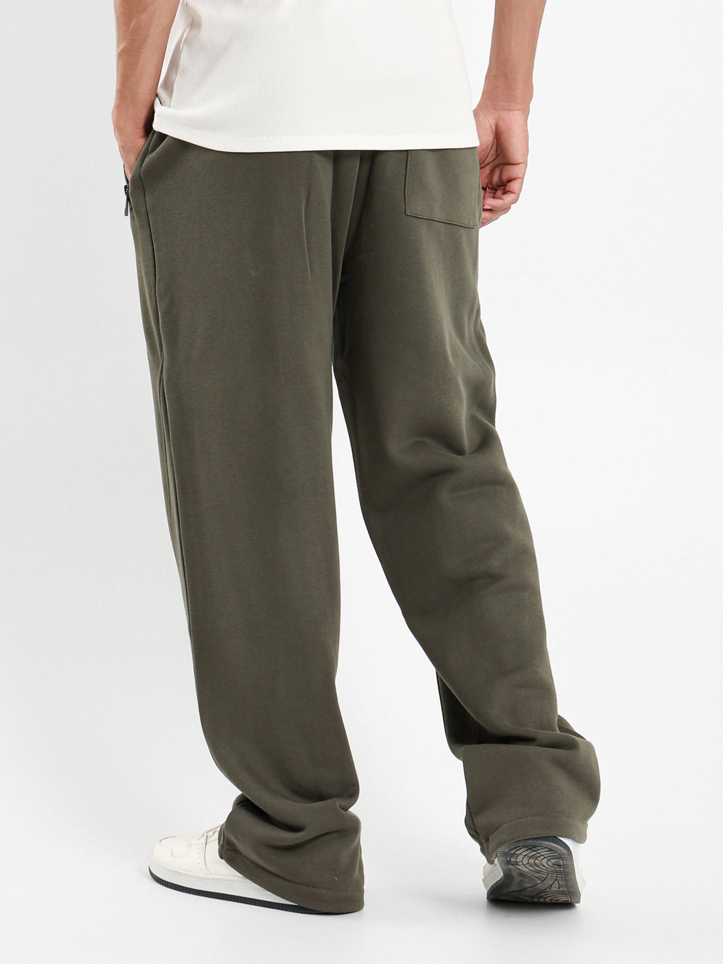 Loose Fit Melton Pants