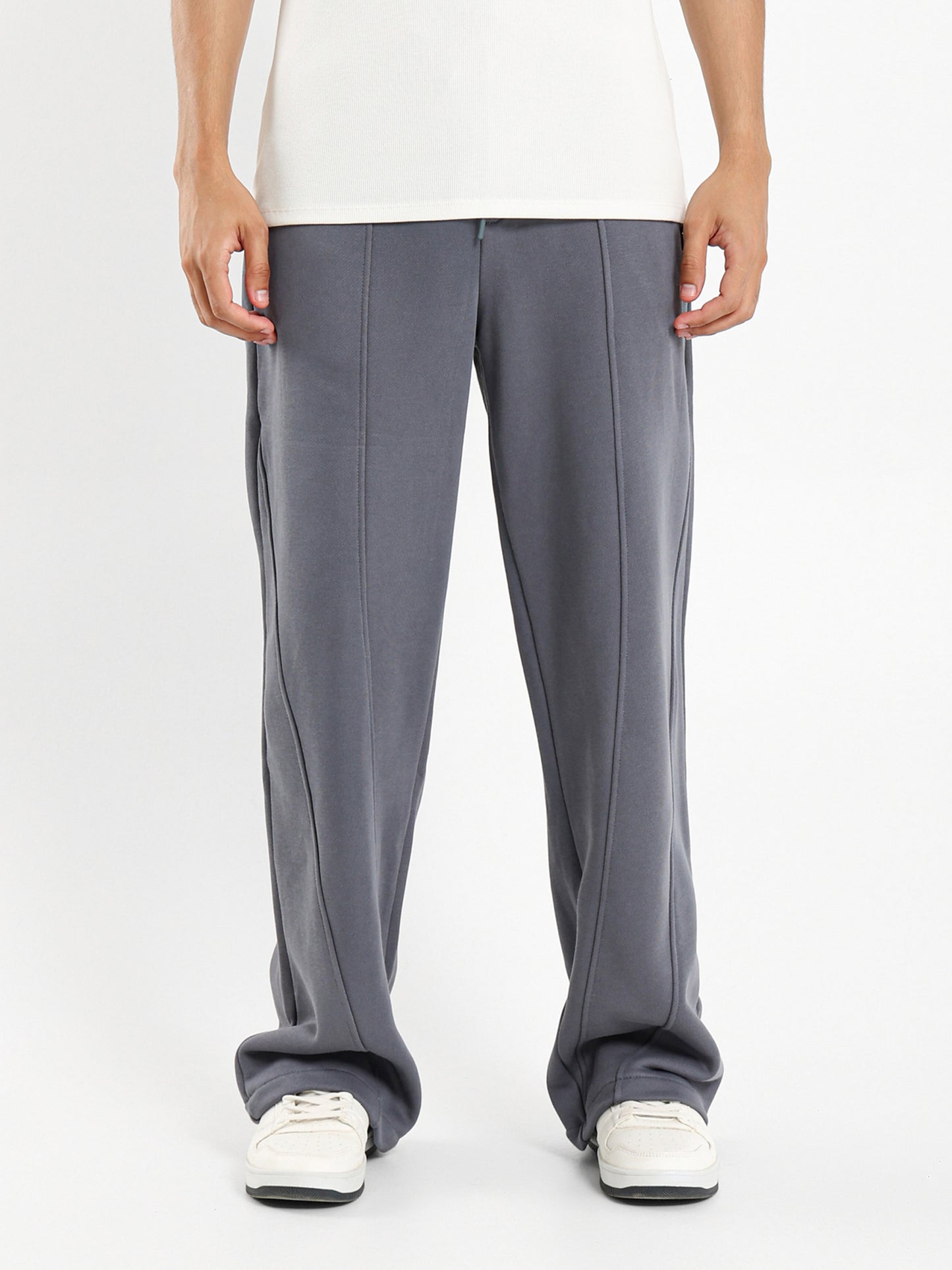 Loose Fit Melton Pants