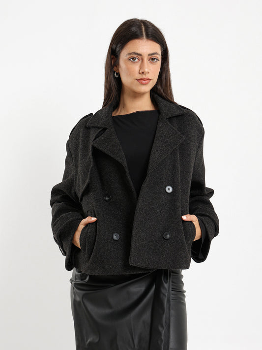 Cropped Trench Jacket
