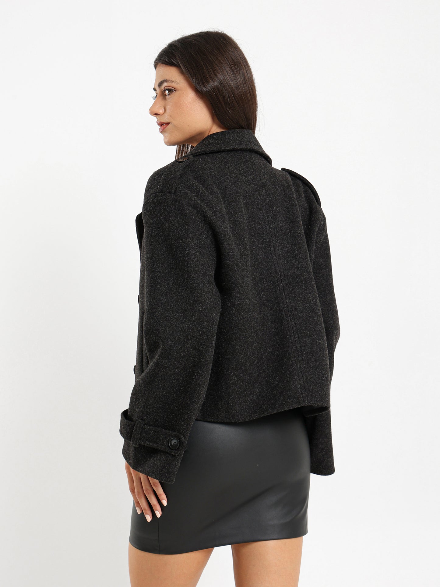 Cropped Trench Jacket