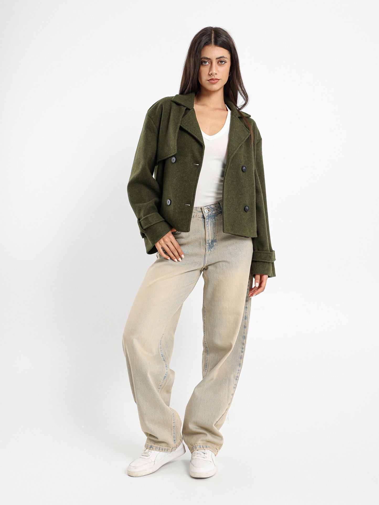Cropped Trench Jacket