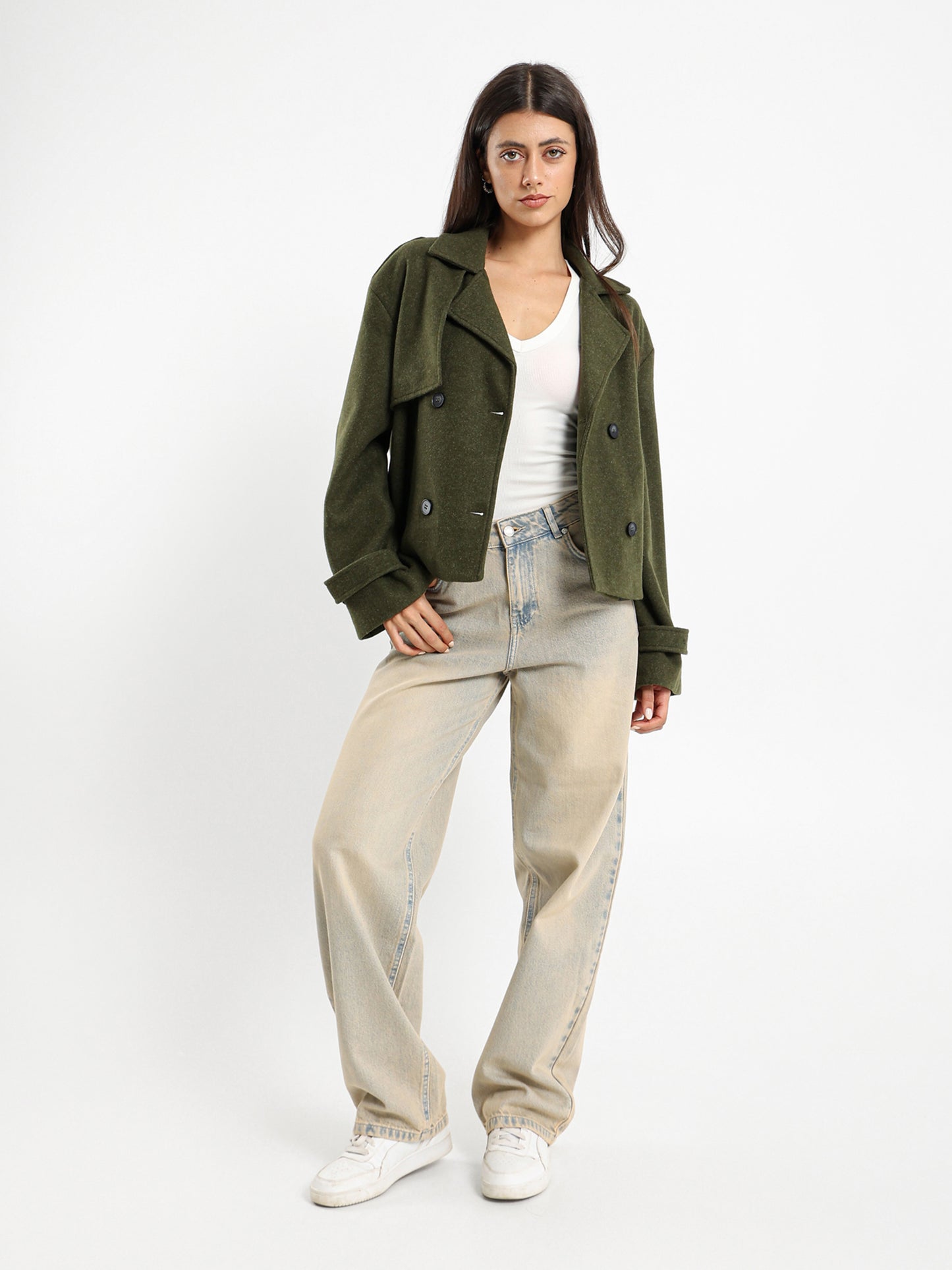 Cropped Trench Jacket