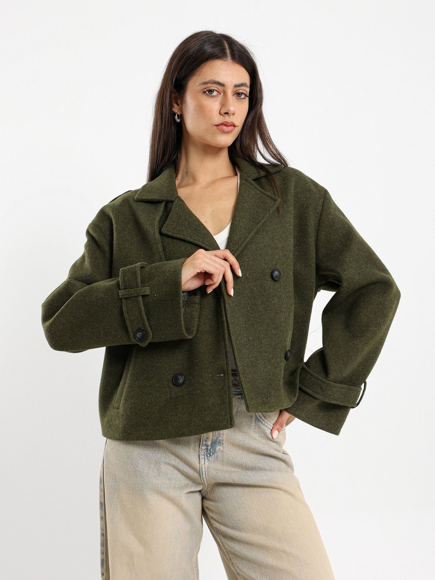 Cropped Trench Jacket
