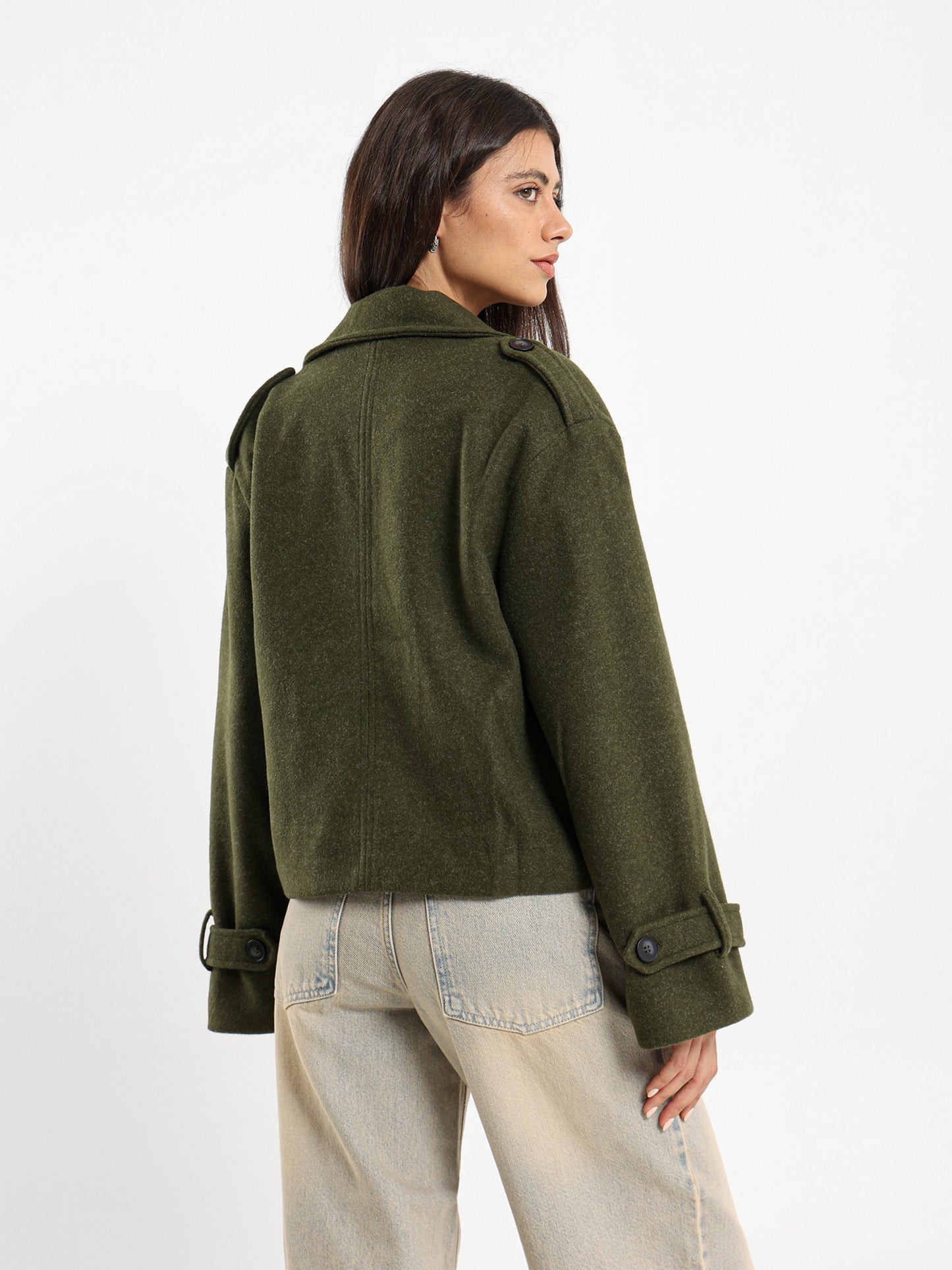 Cropped Trench Jacket