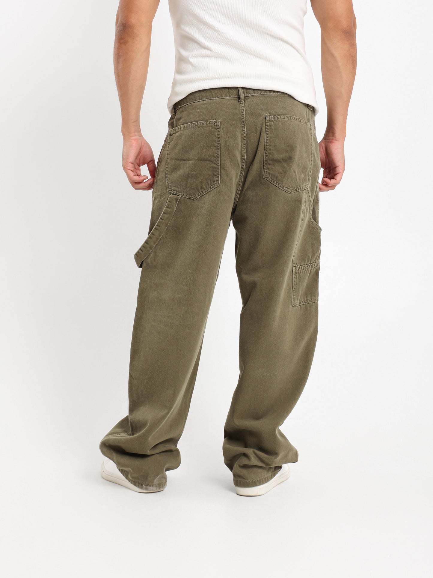 Carpenter Loose Jeans With Front Pocket