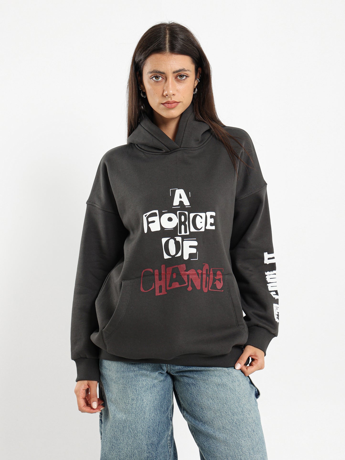 Chain Detail Oversized Sweatshirt