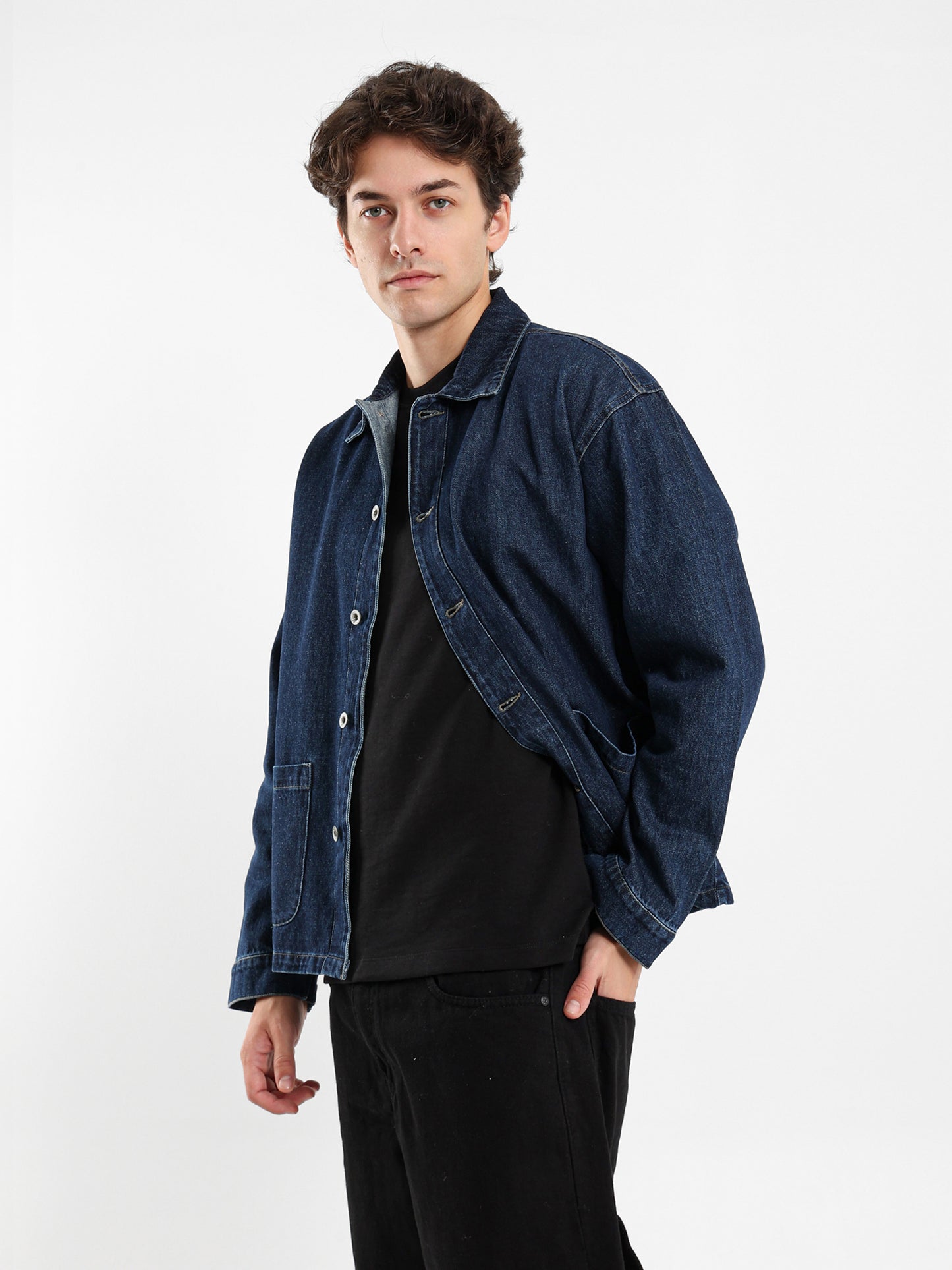 Two Patch Pocket Denim Shirt