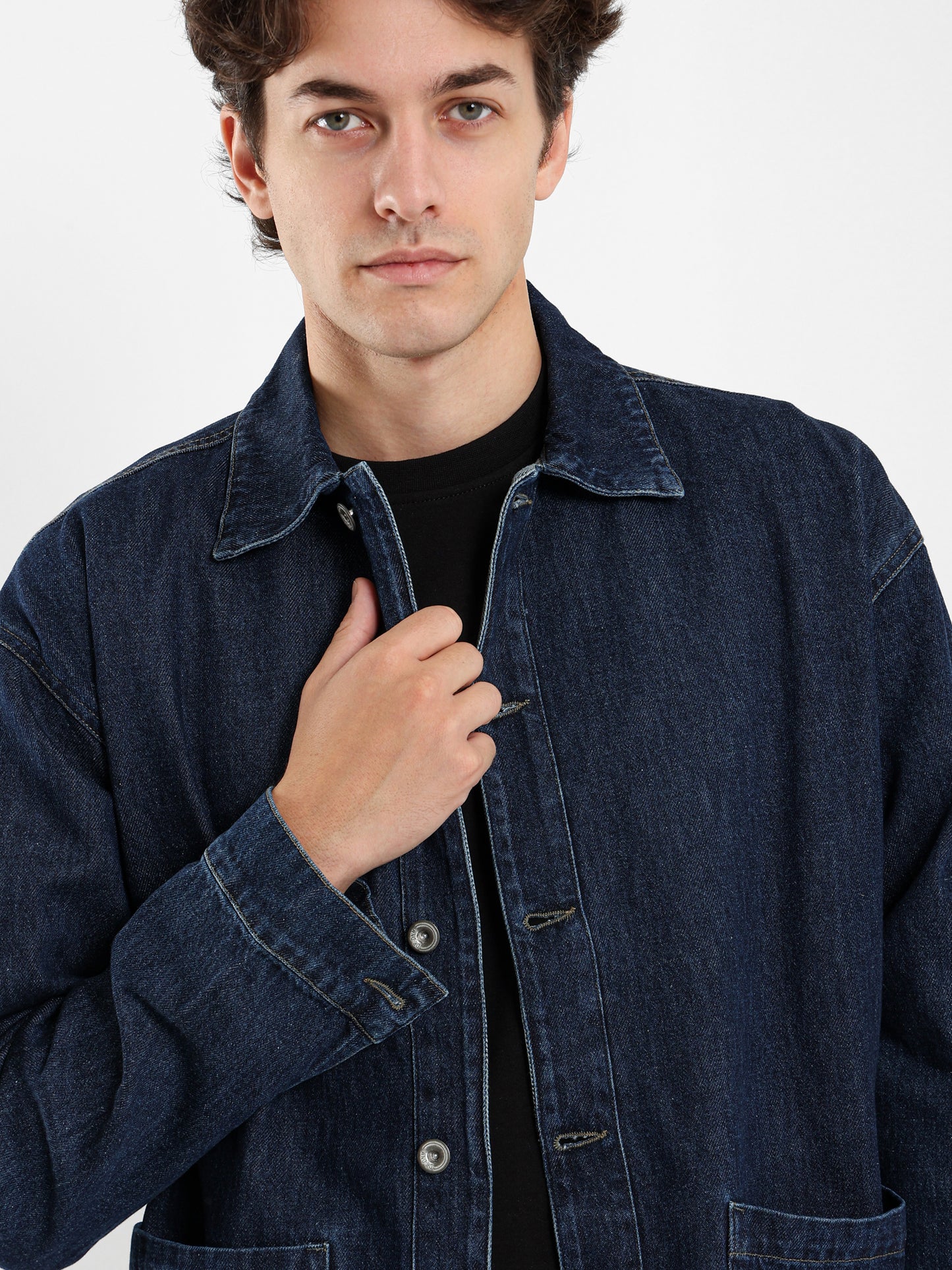 Two Patch Pocket Denim Shirt