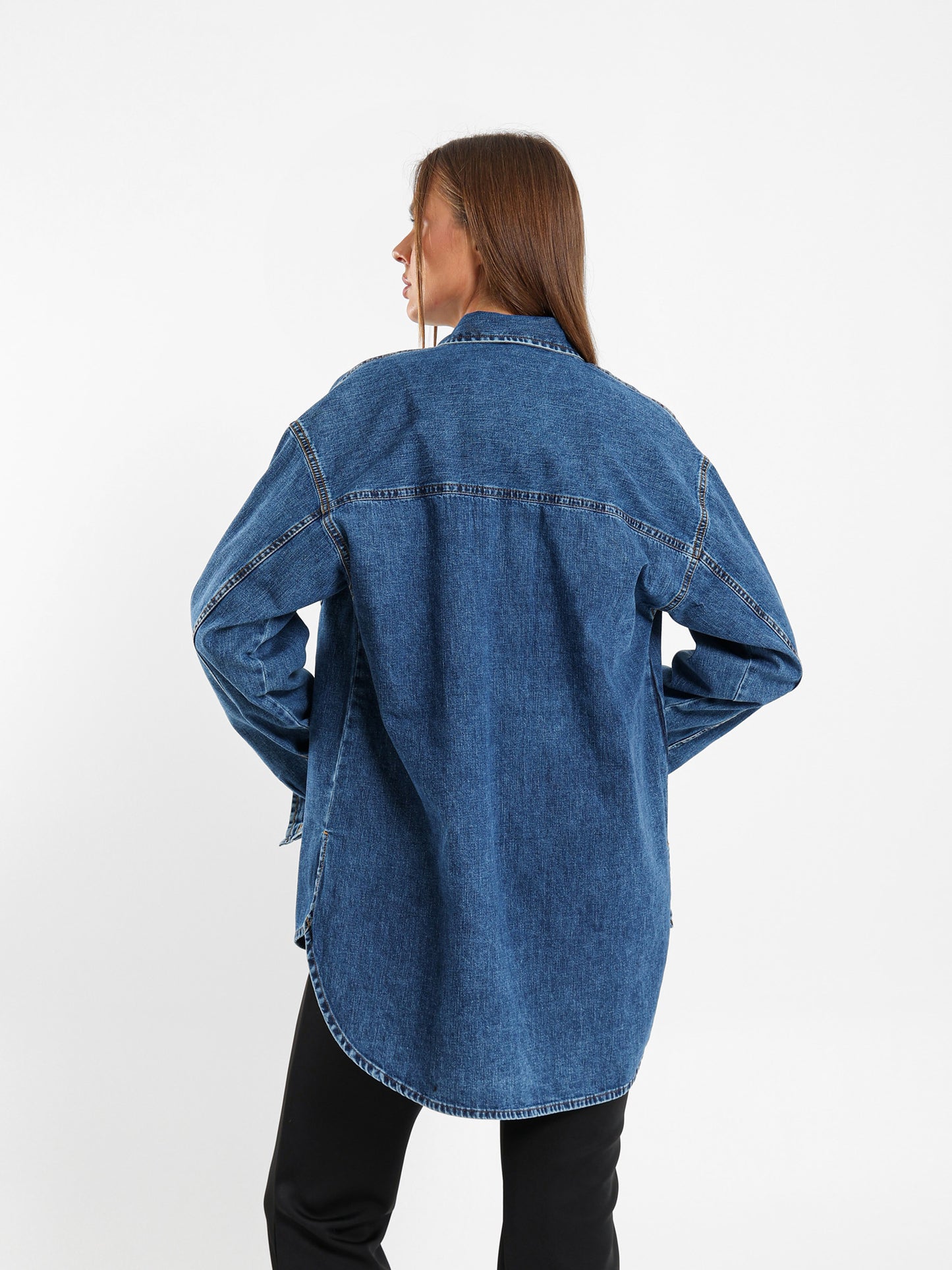 Oversized Denim Shirt