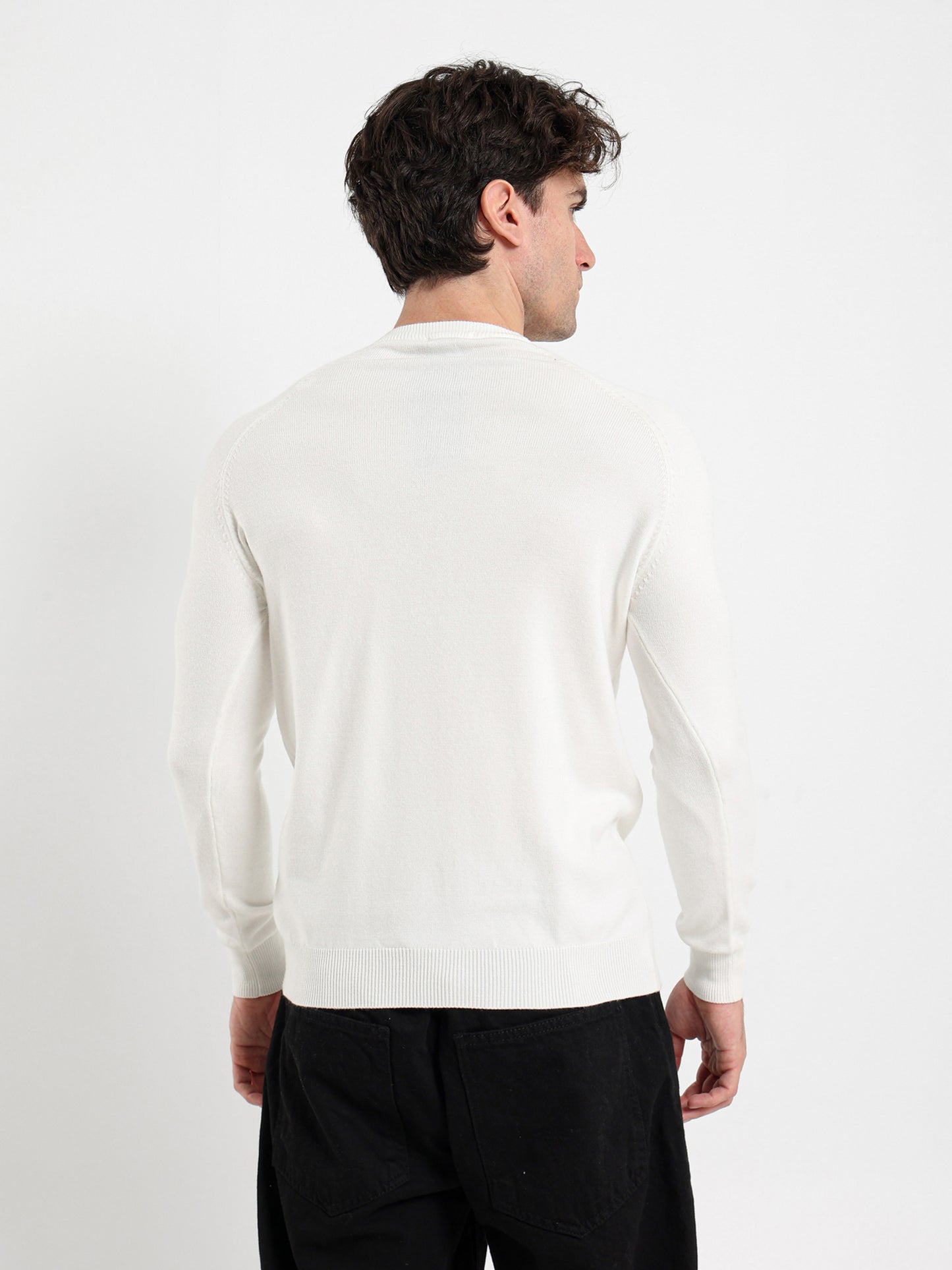 Relaxed Mock Neck Raglan Pullover