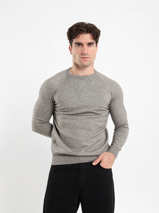 Relaxed Mock Neck Raglan Pullover