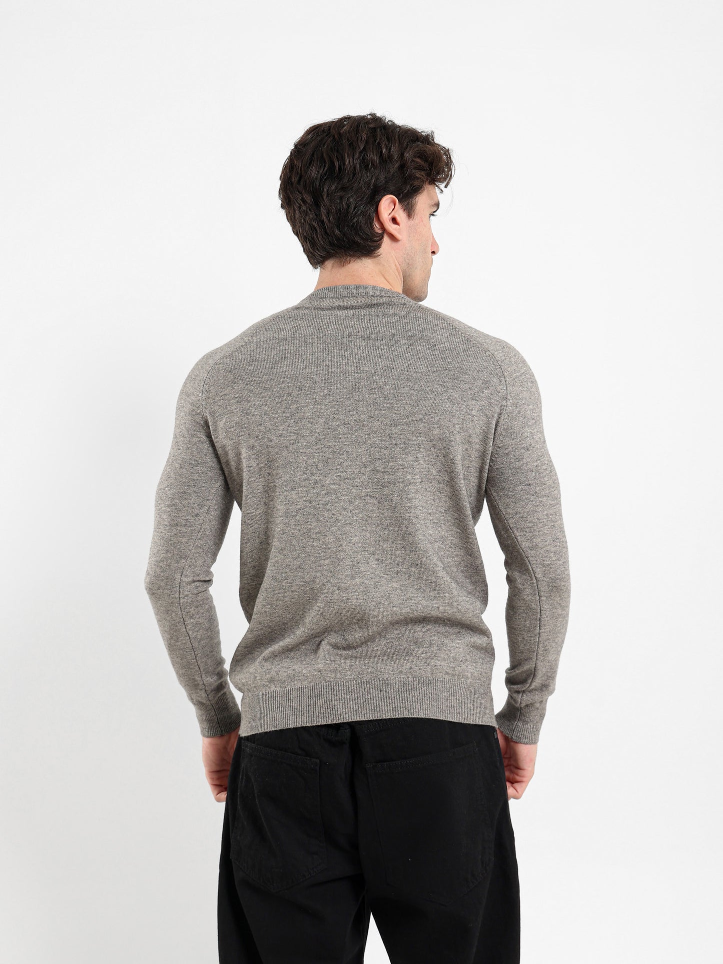 Relaxed Mock Neck Raglan Pullover