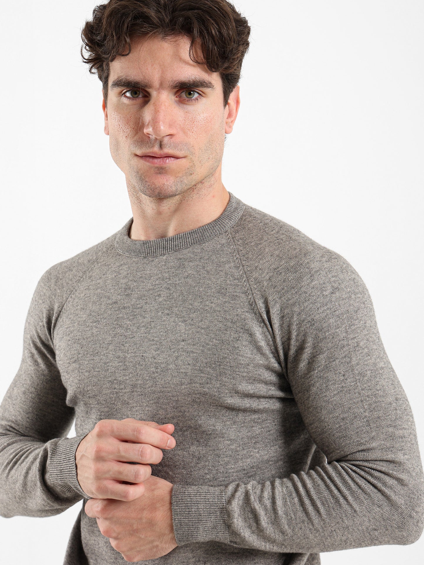 Relaxed Mock Neck Raglan Pullover