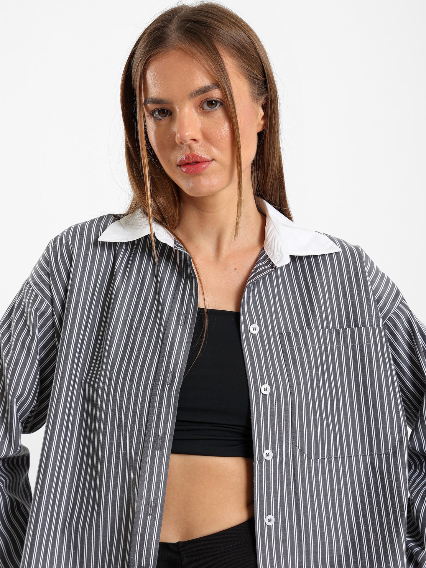 Oversized Striped Shirt