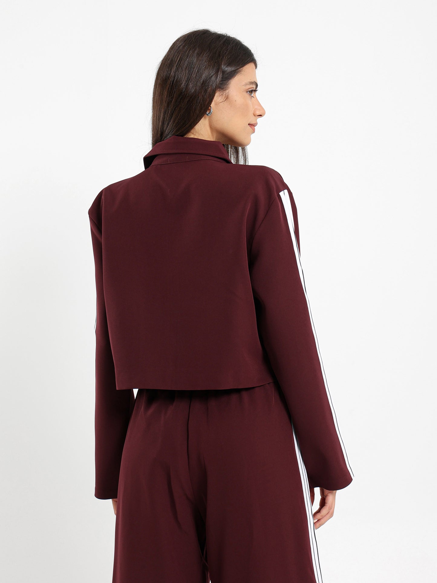 Side Stripe Zip-Up Jacket