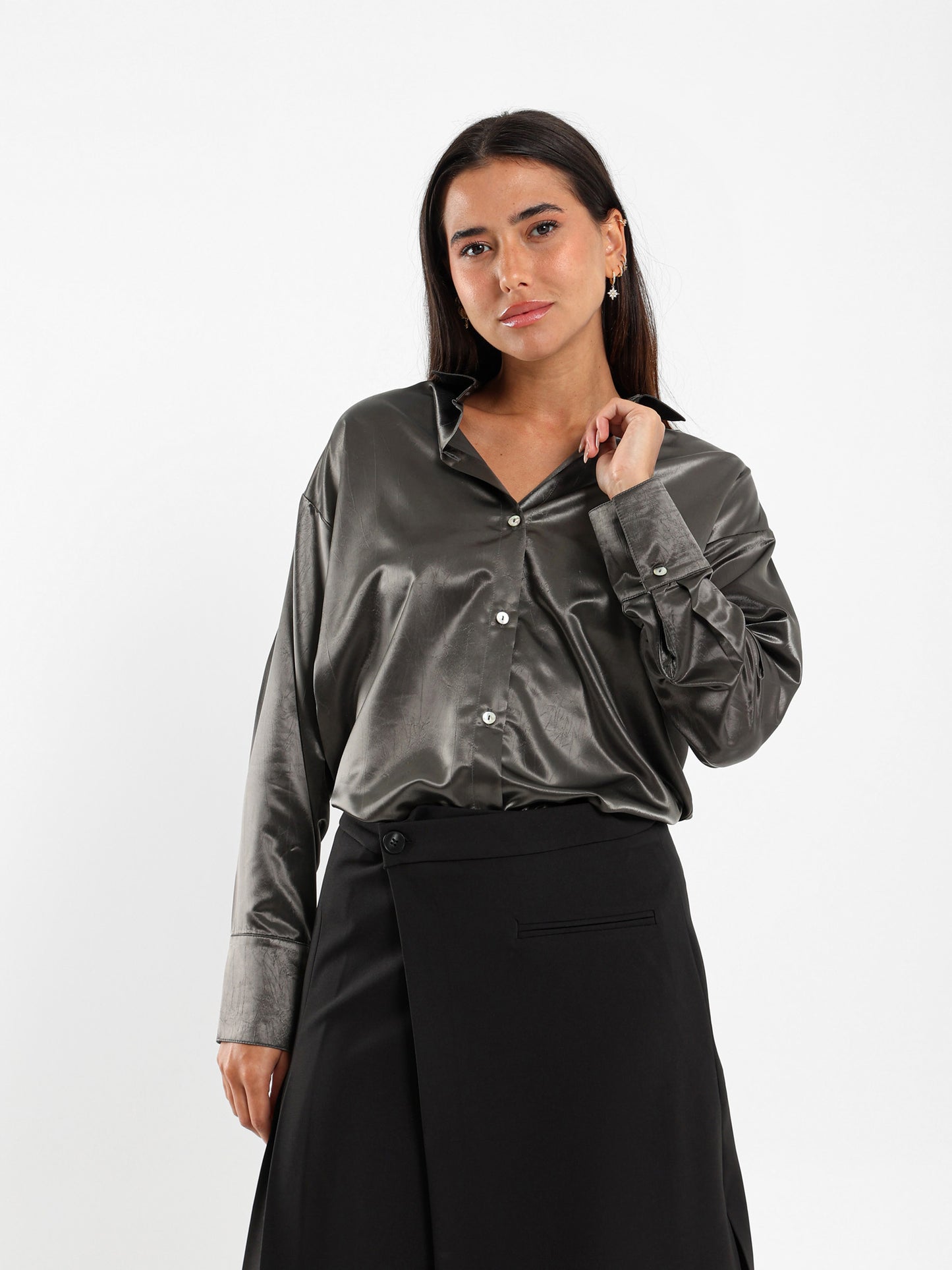 Wrinkled Loose Shirt