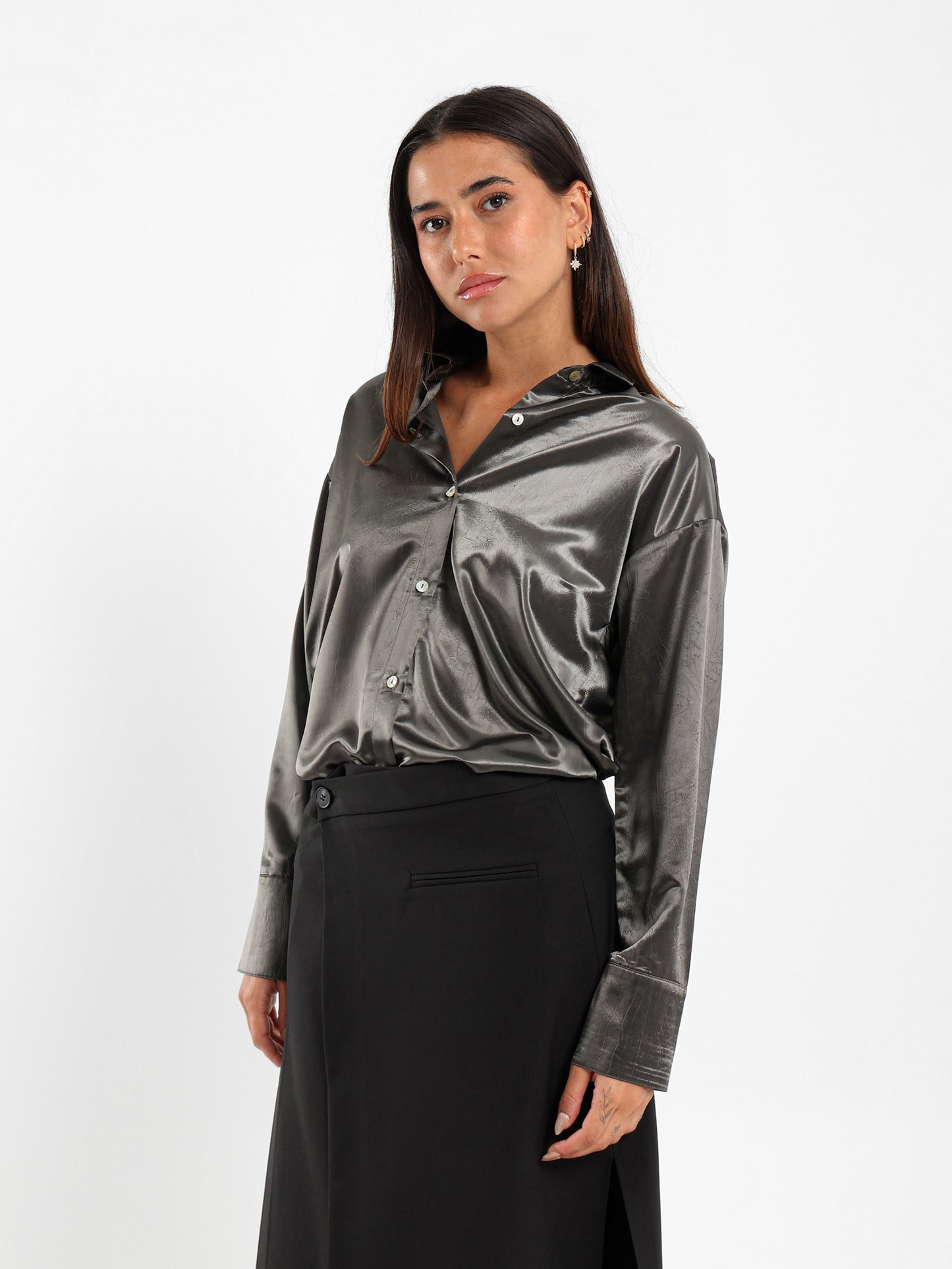 Wrinkled Loose Shirt