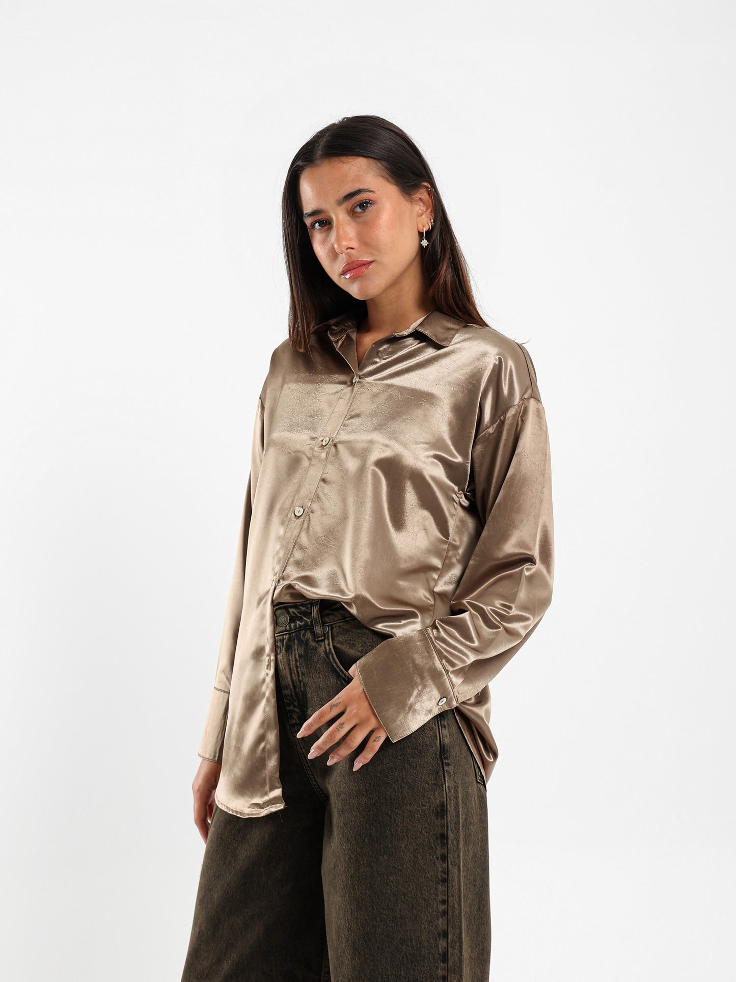 Wrinkled Loose Shirt
