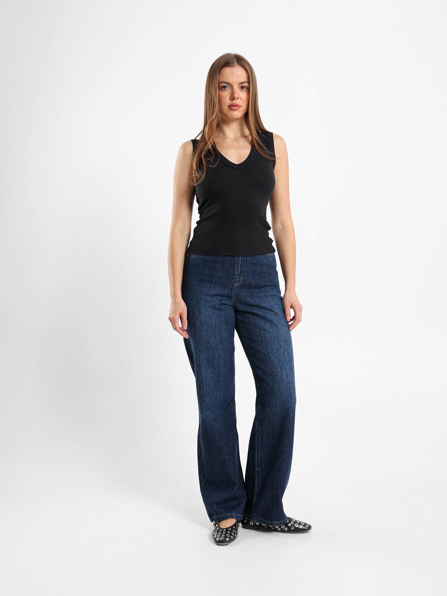 Square Neck Long Sleeve Top