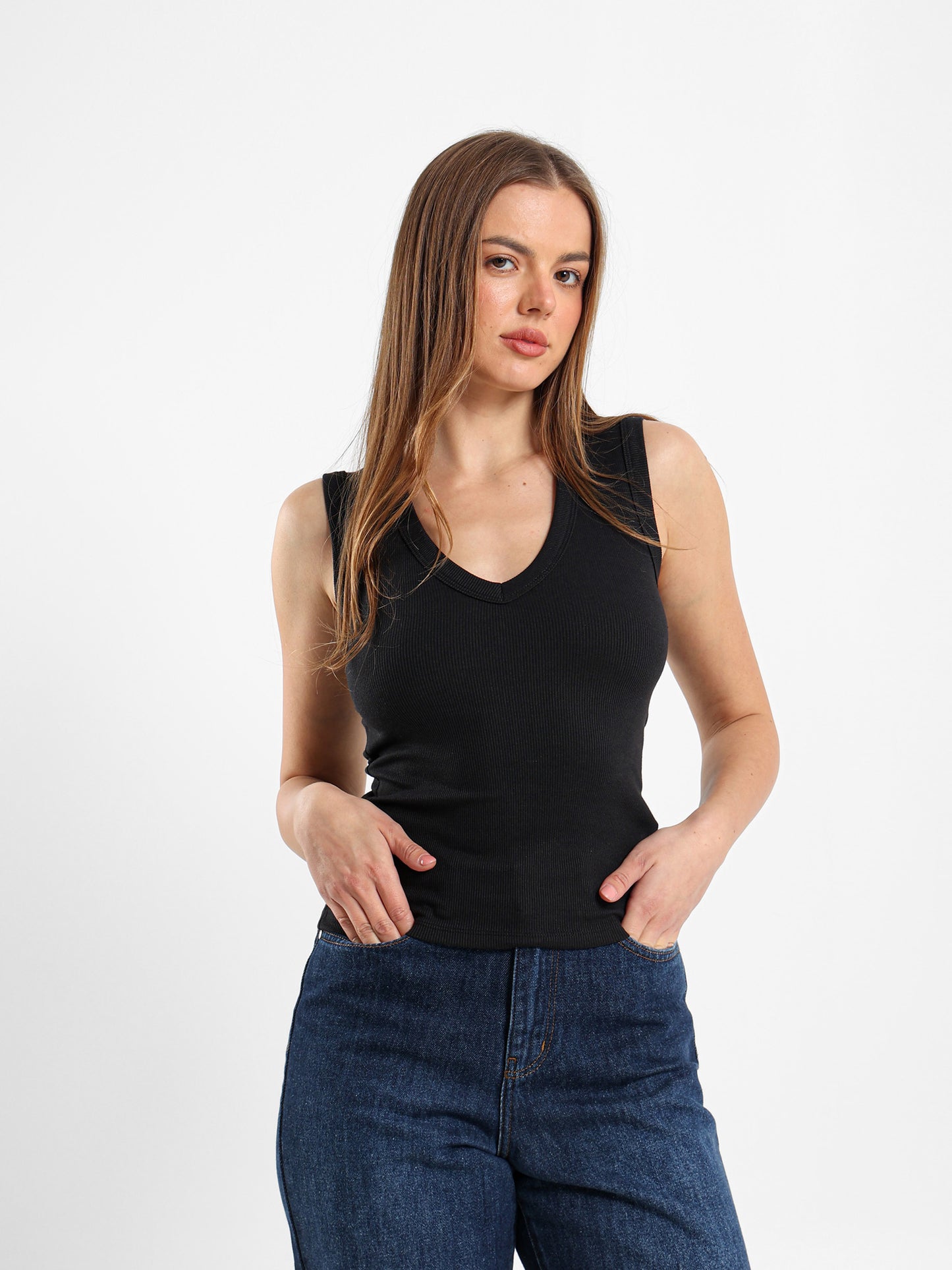 Square Neck Long Sleeve Top