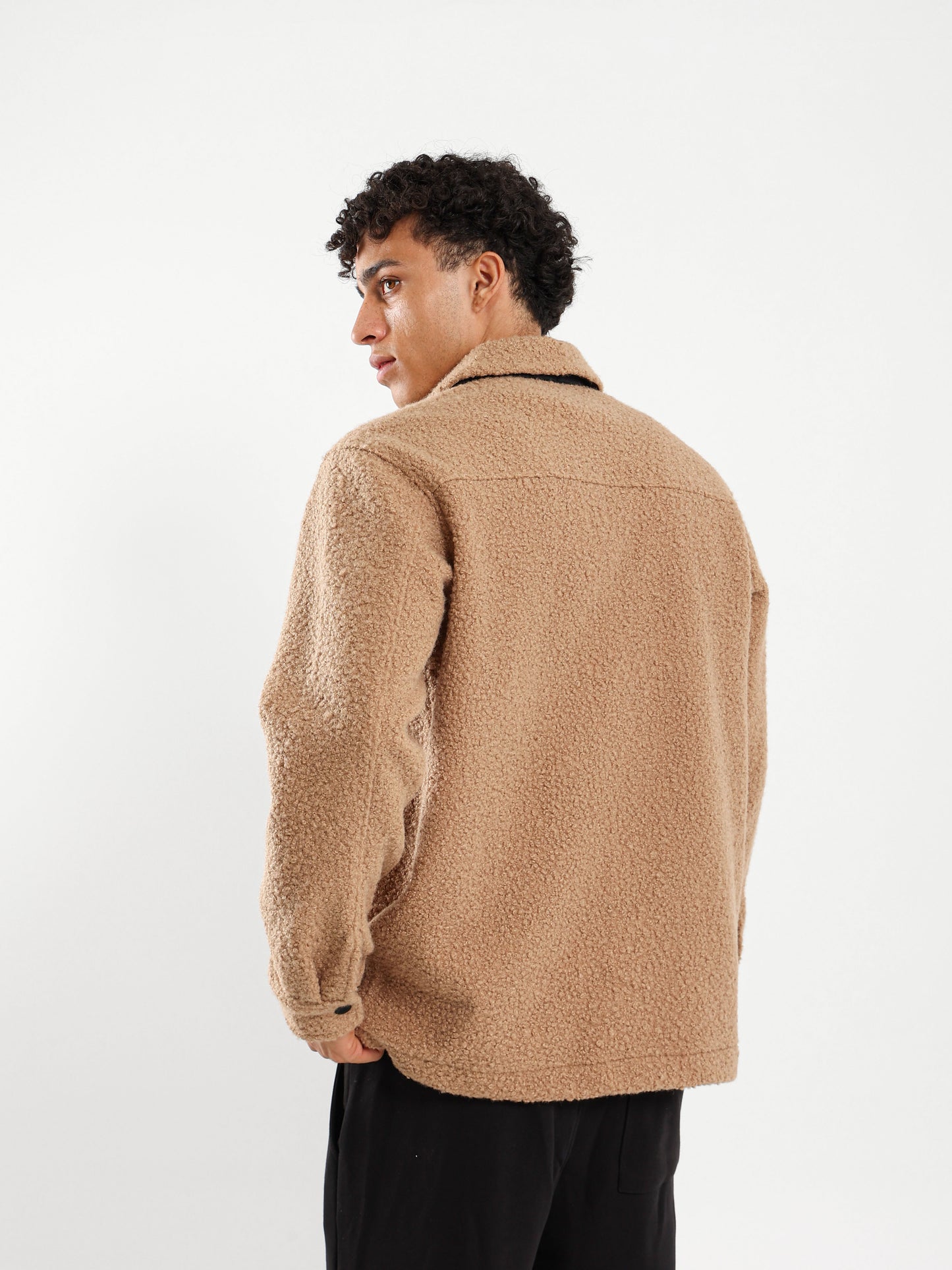 Teddy Overshirt with Patch Pocket