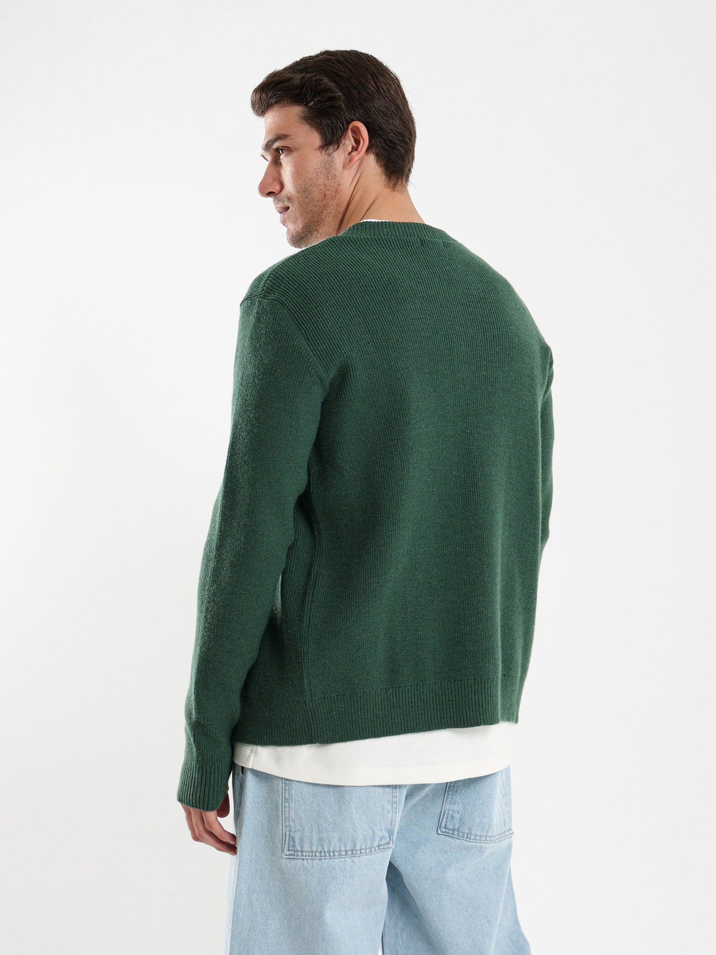 Zip Up Tricot Knit Cardigan