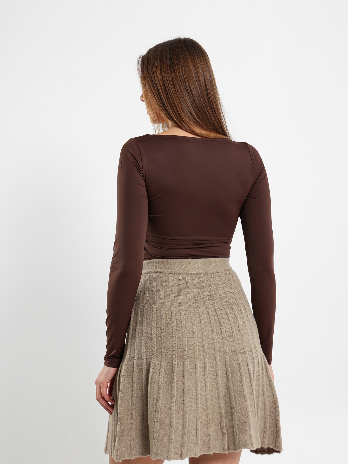 V-Neck Long Sleeve Top