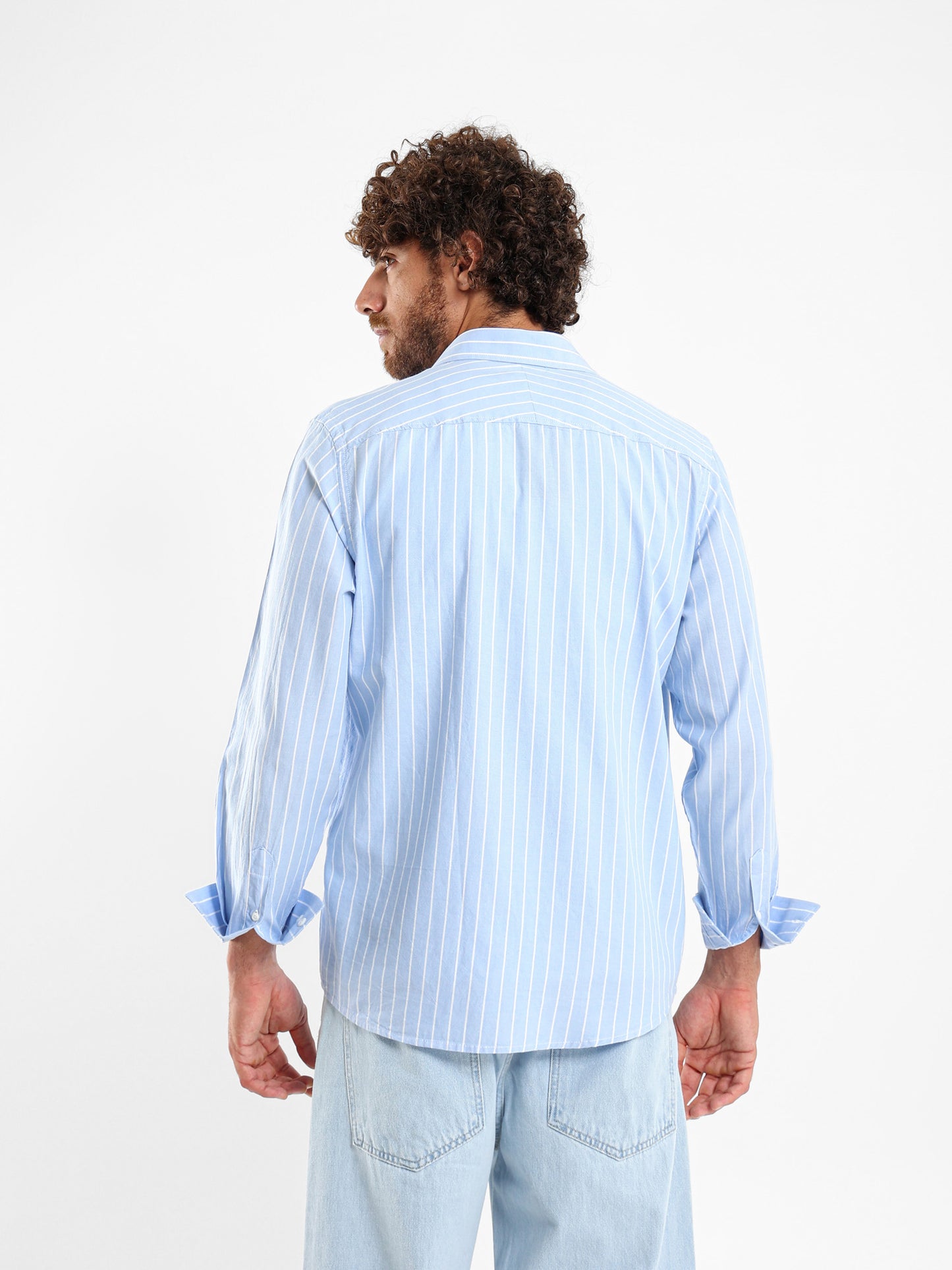 Thin Striped Basic Shirt