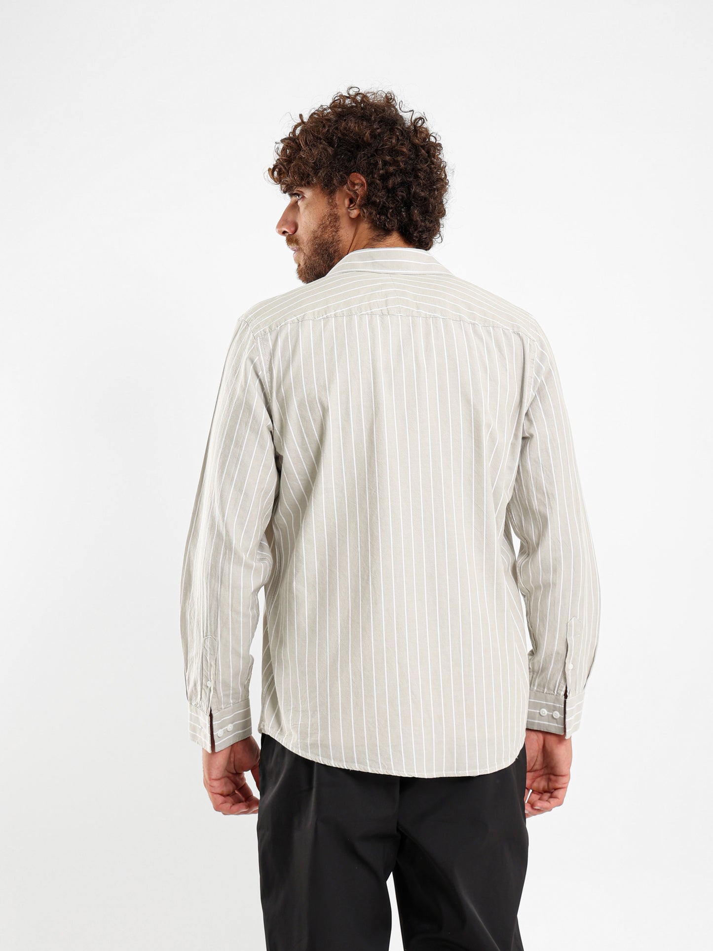Thin Striped Basic Shirt