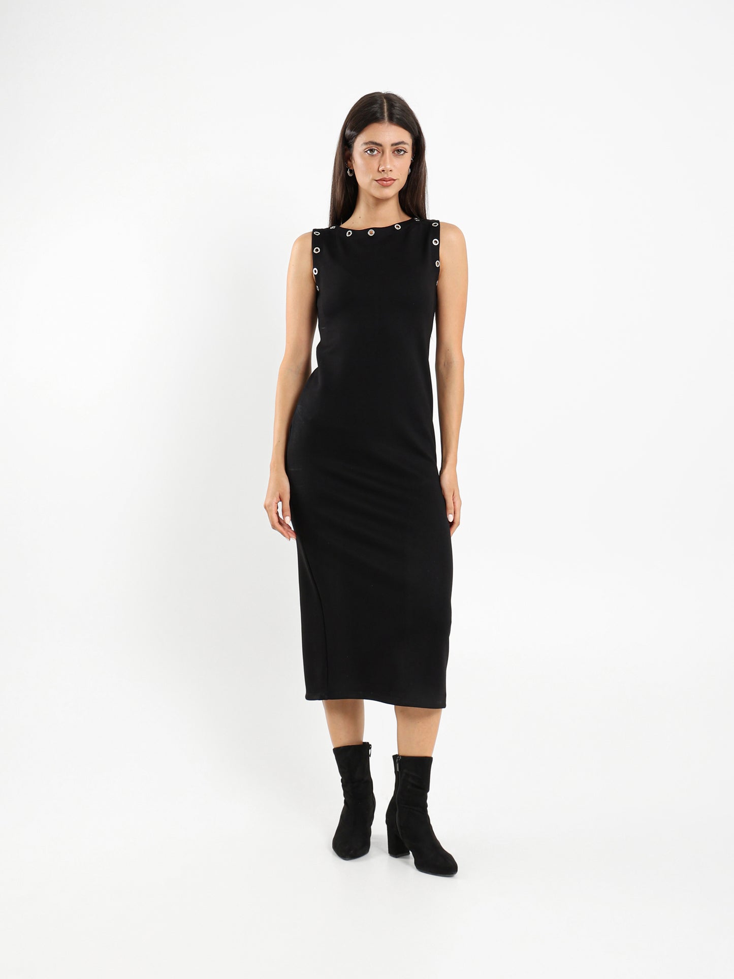 Eyelet Midi Dress