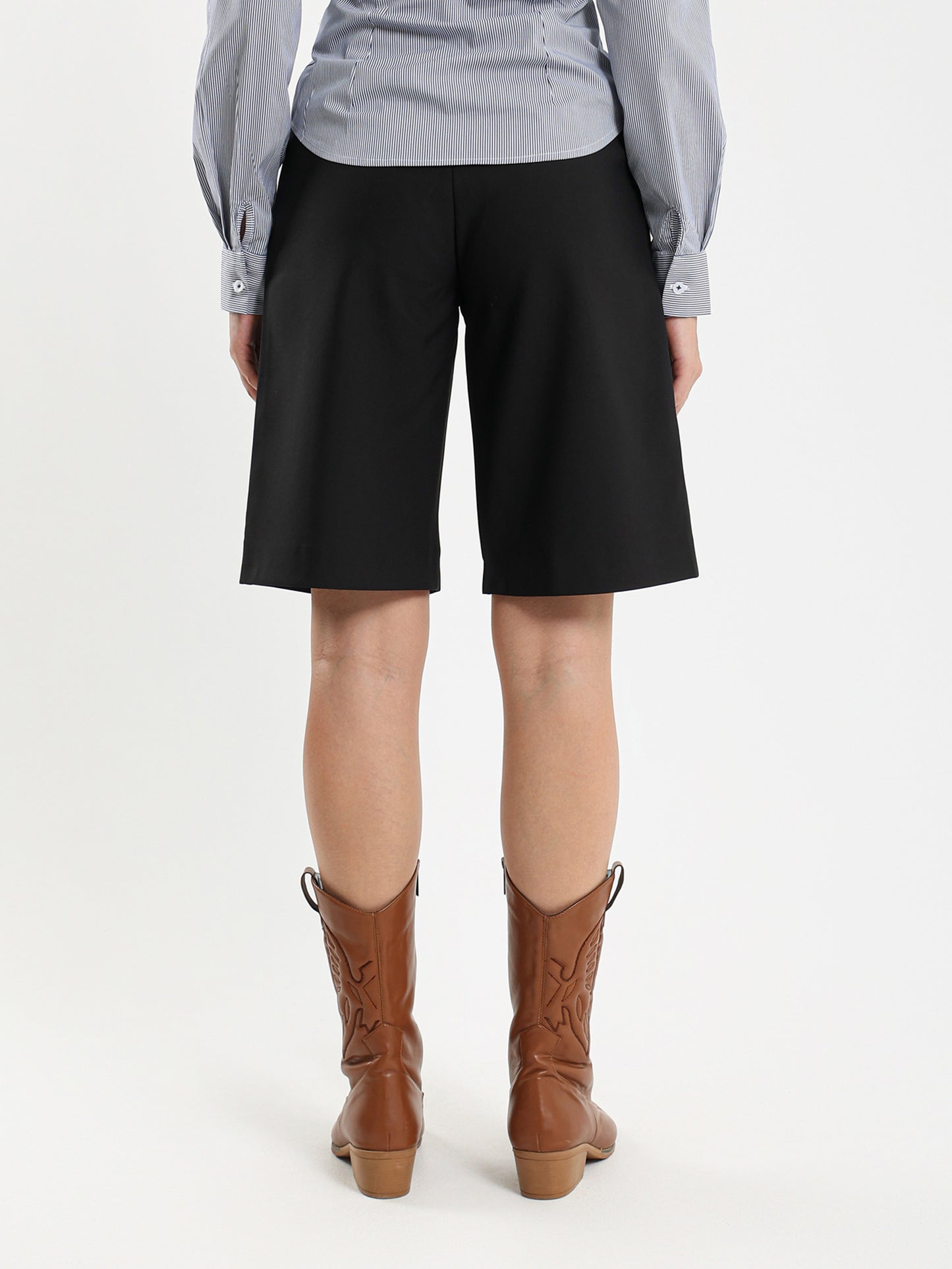 Front Pleated Shorts