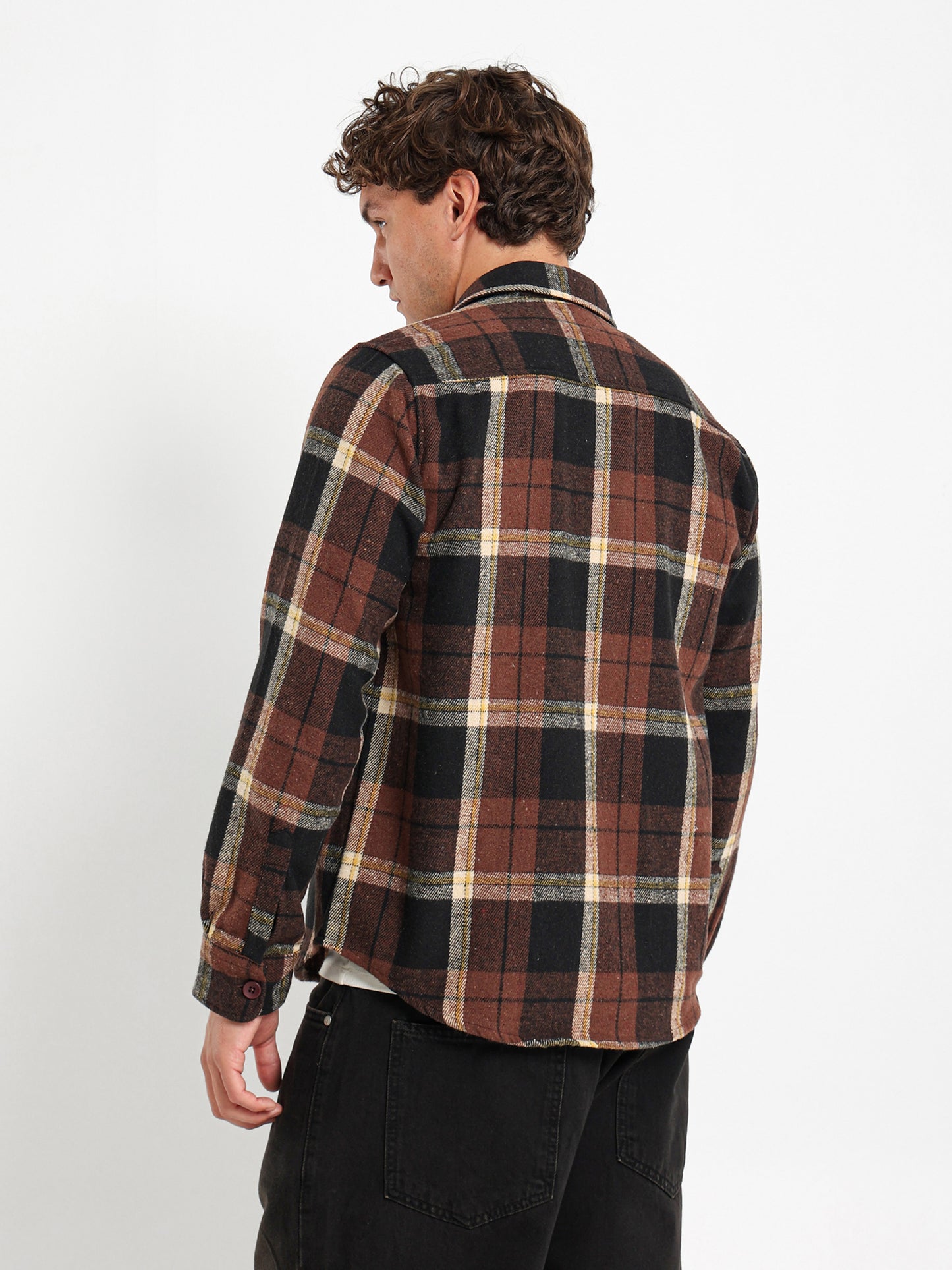 Checkered Button Overshirt