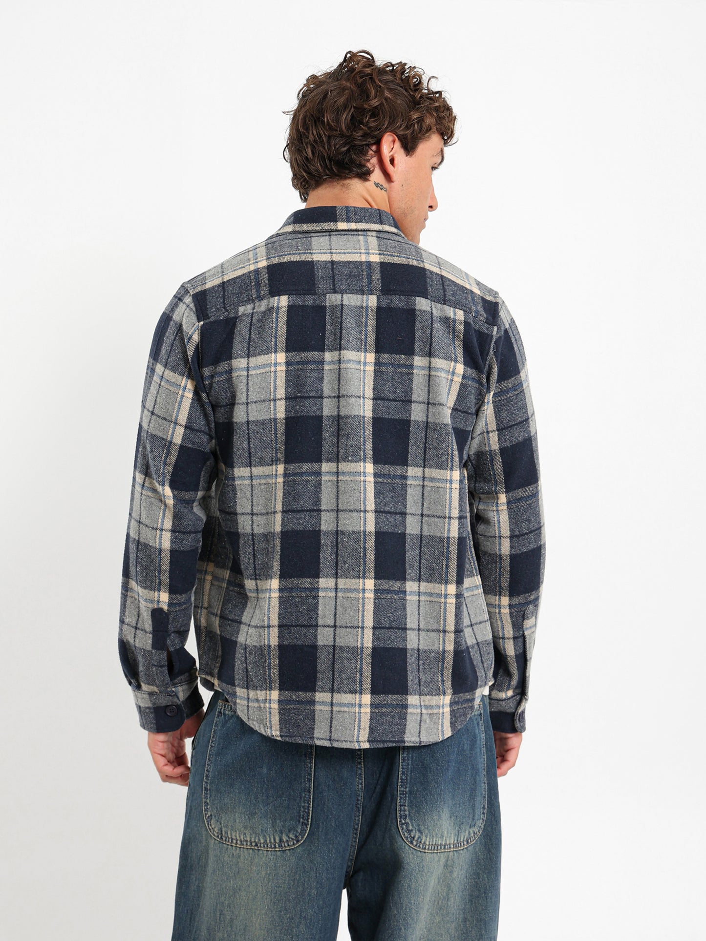 Checkered Button Overshirt