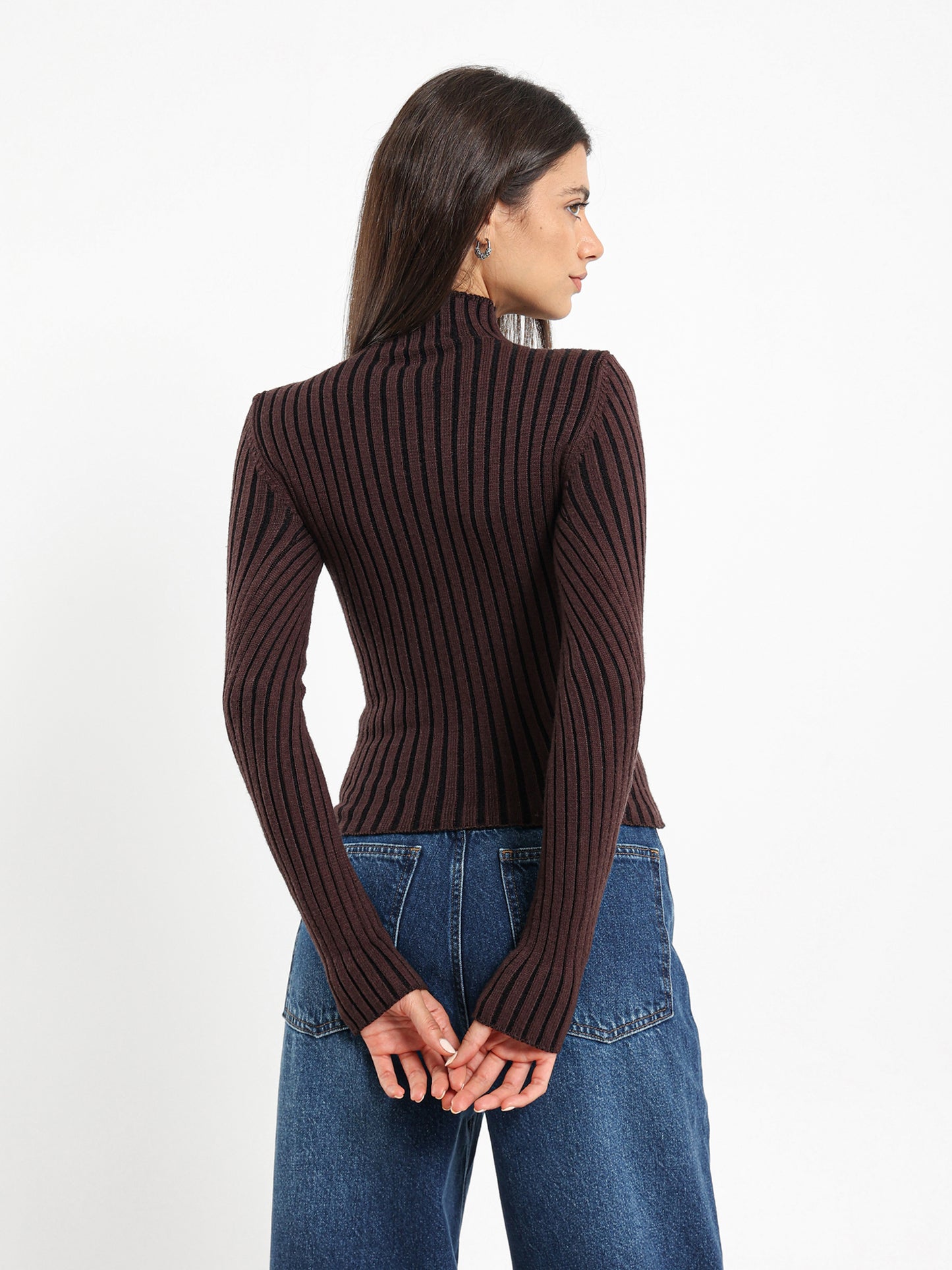Ribbed Turtle Neck