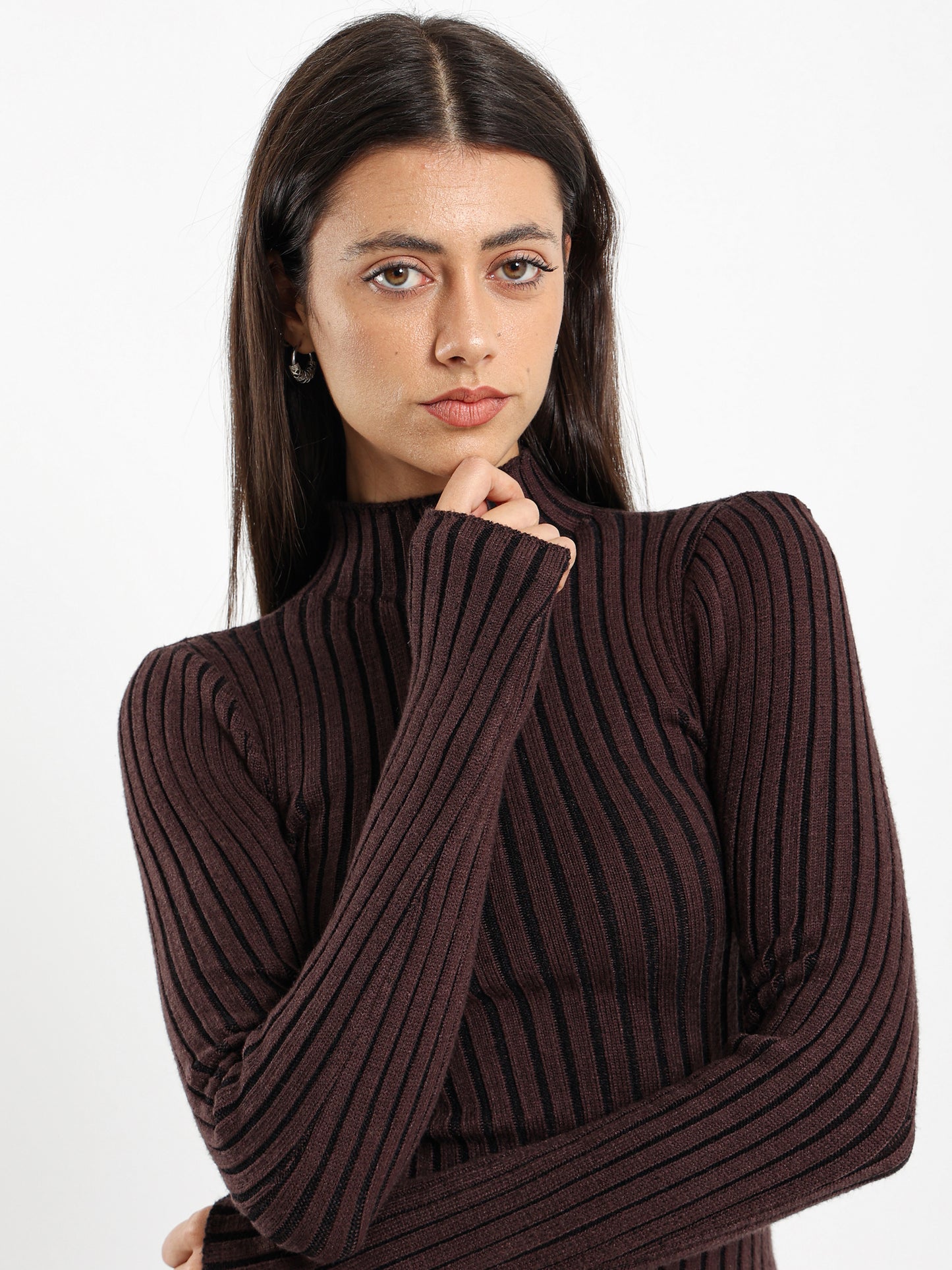 Ribbed Turtle Neck