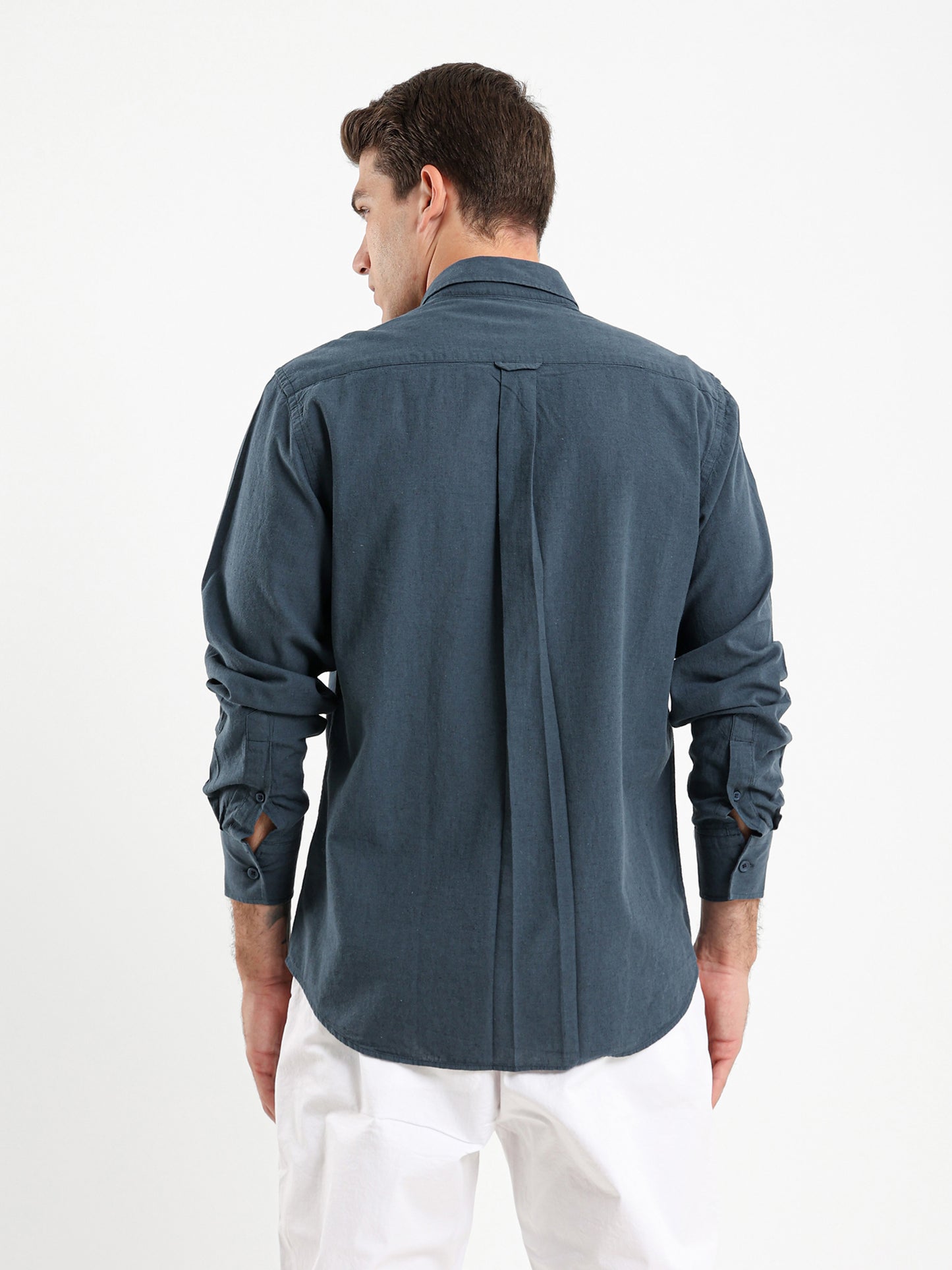 Basic Linen Long Sleeve Shirt